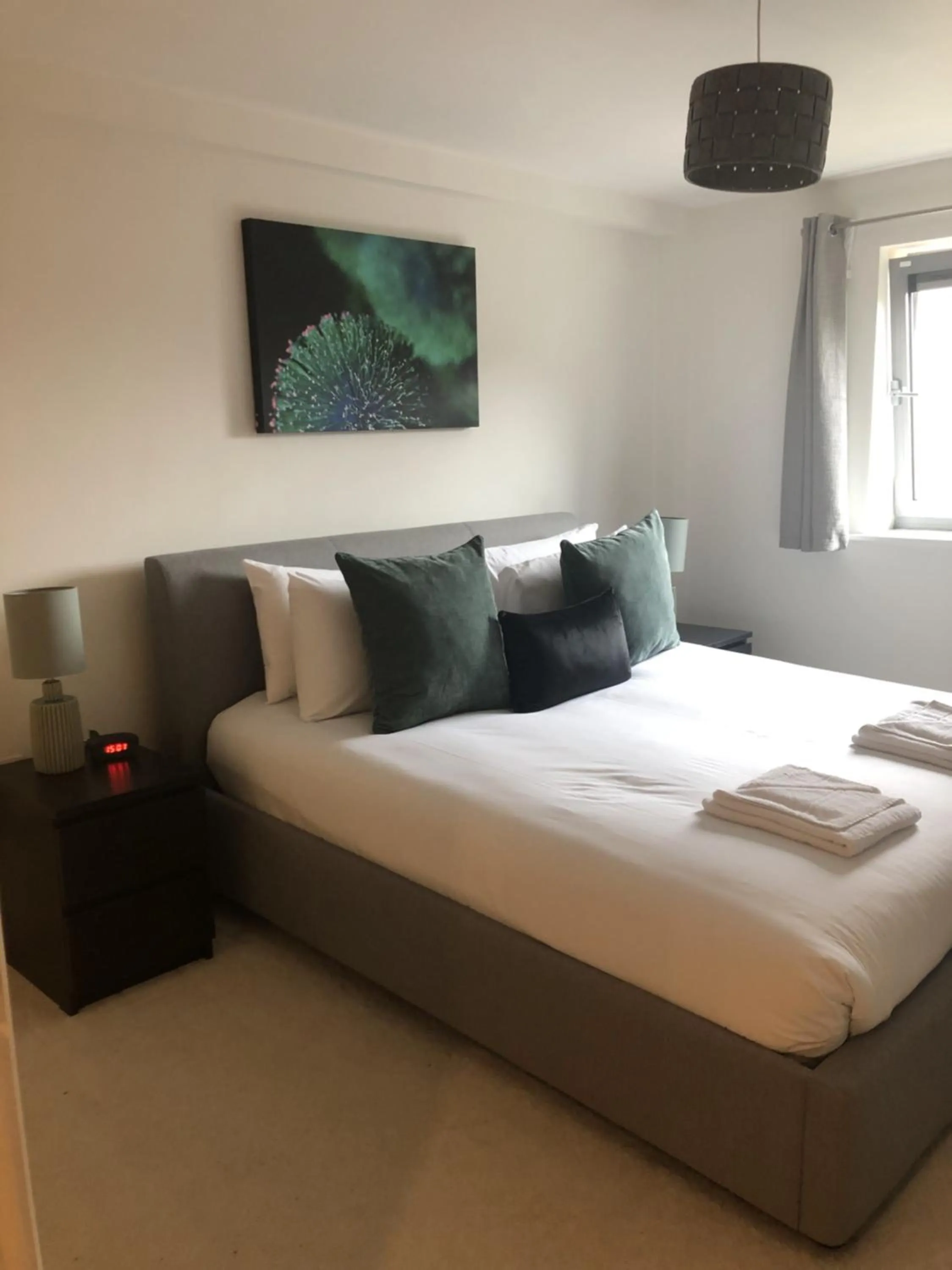 Bedroom, Bed in Hamilton Court Apartments from Your Stay Bristol