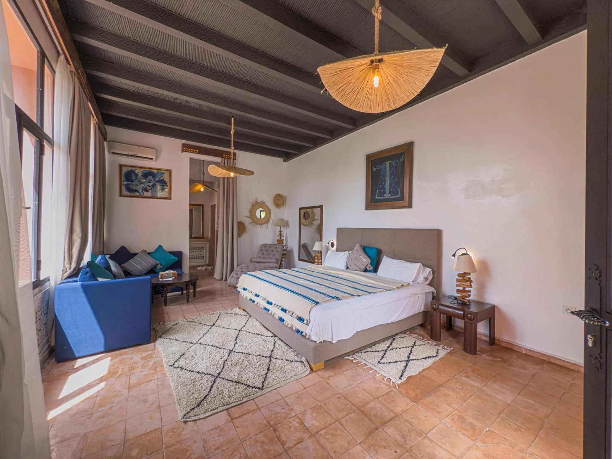 Bed in Kasbah Agounsane Hotel & Spa