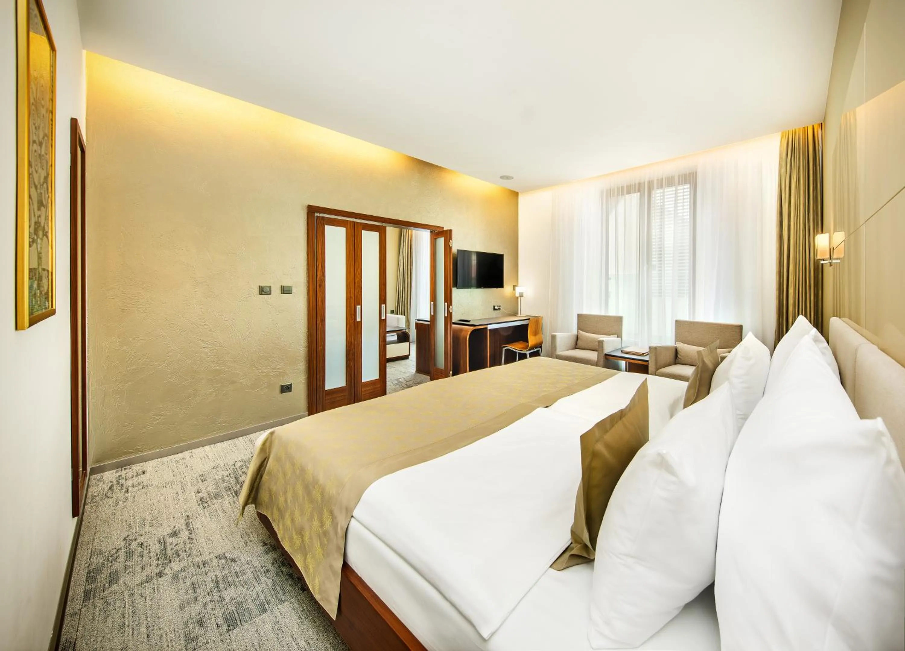 Bedroom, Bed in Wellness Hotel Diamant