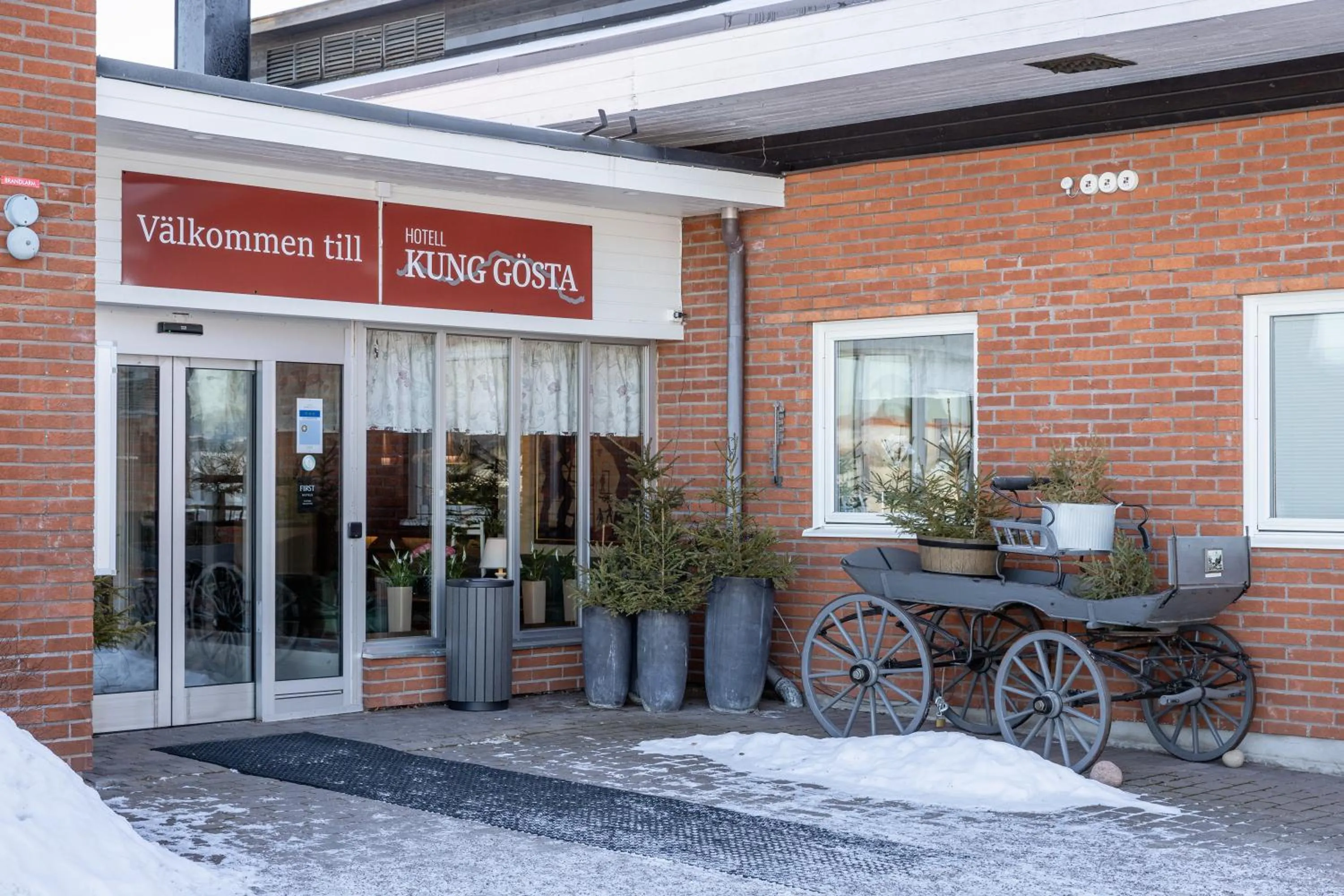 Facade/entrance in Hotell Kung Gösta by First