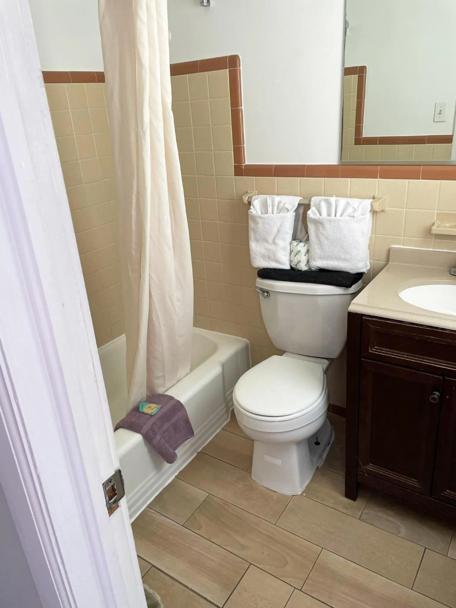 Bathroom in Kings Arms Motel