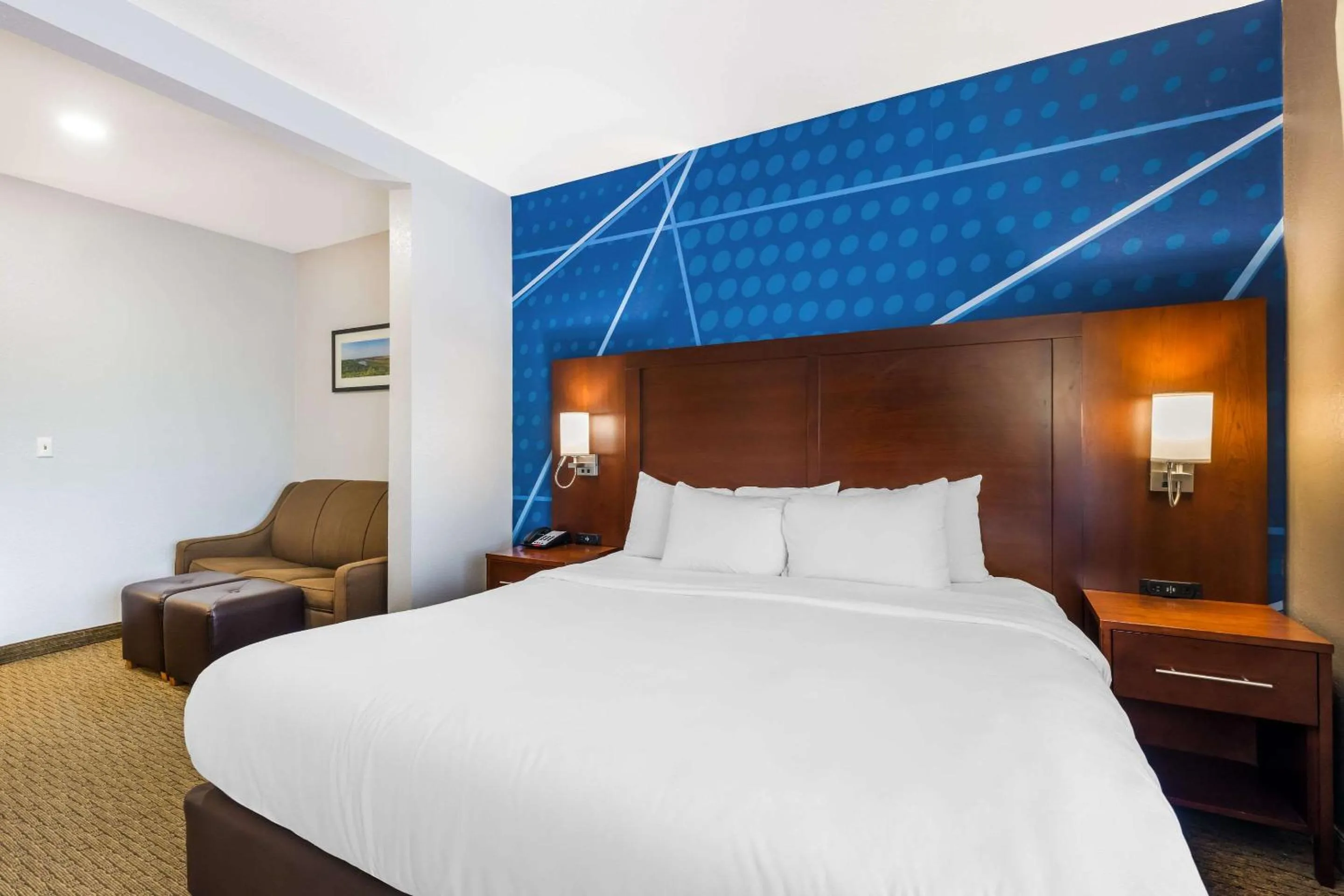 Bedroom, Bed in Comfort Suites Omaha East-Council Bluffs