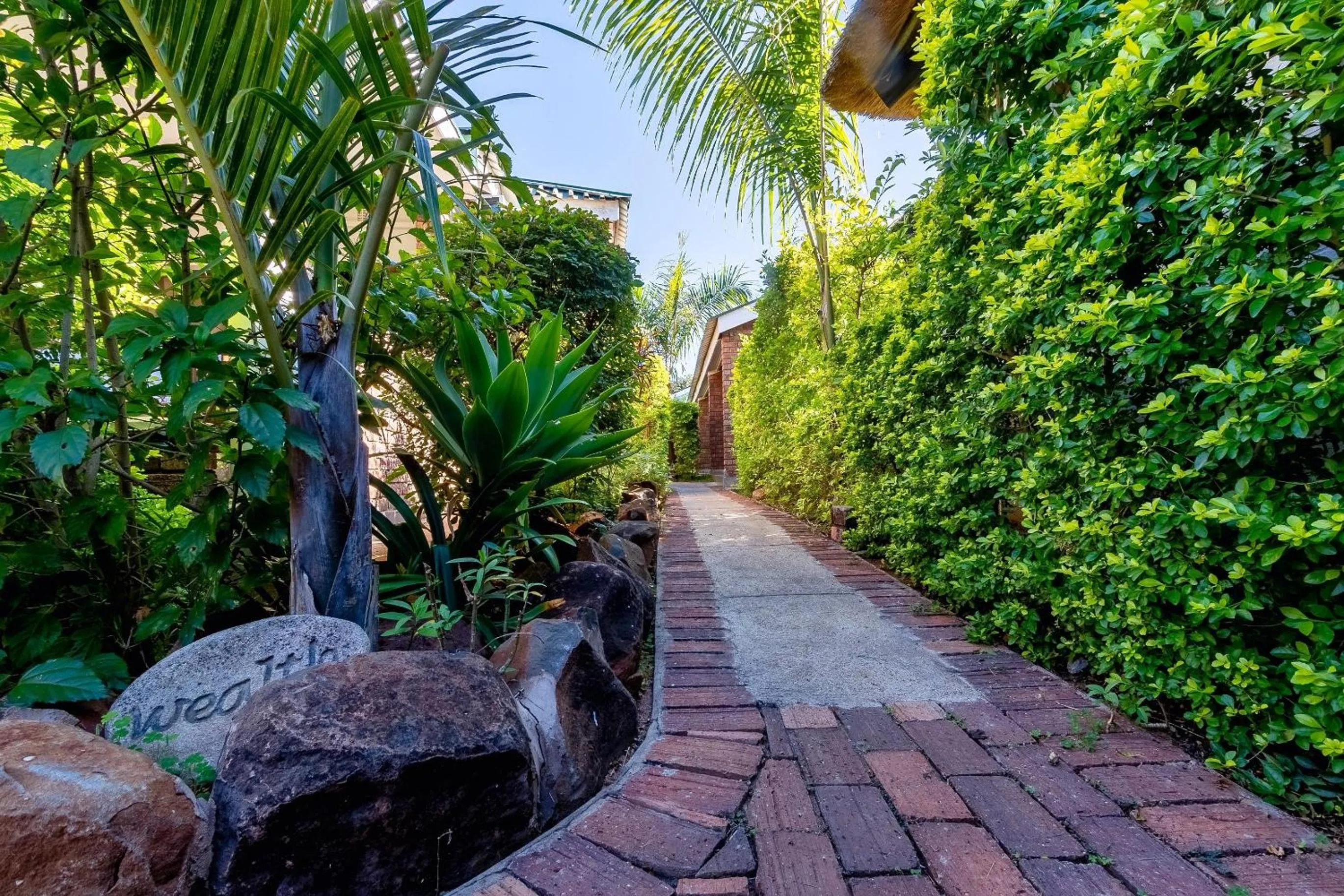 Garden in Dzimbahwe Guest Lodge
