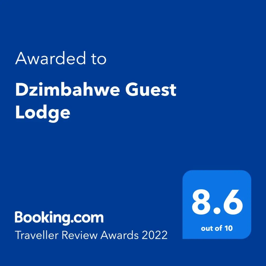 Certificate/Award in Dzimbahwe Guest Lodge