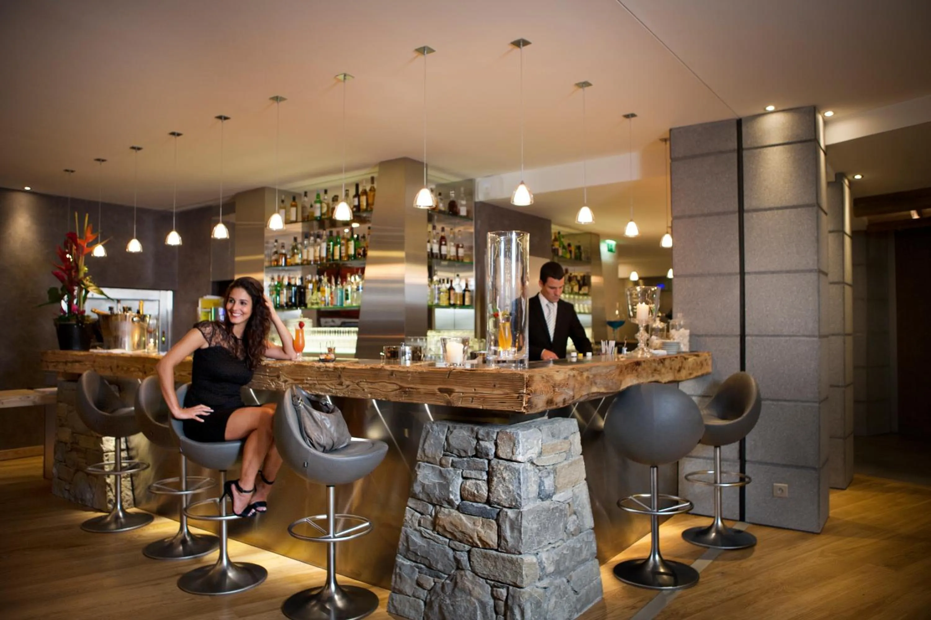 Lounge or bar in Au Coeur du Village