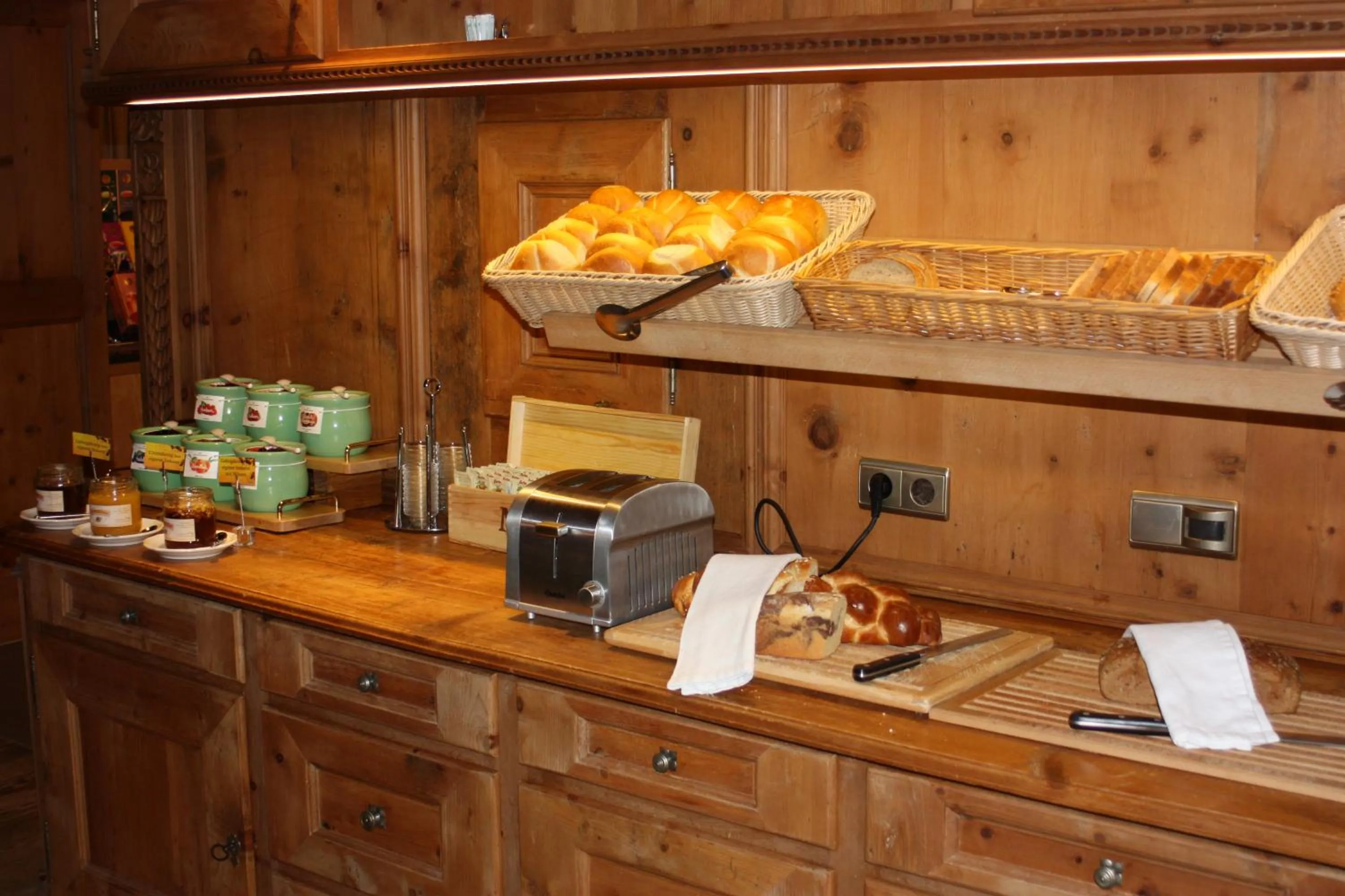Buffet breakfast in Hotel Piz Buin