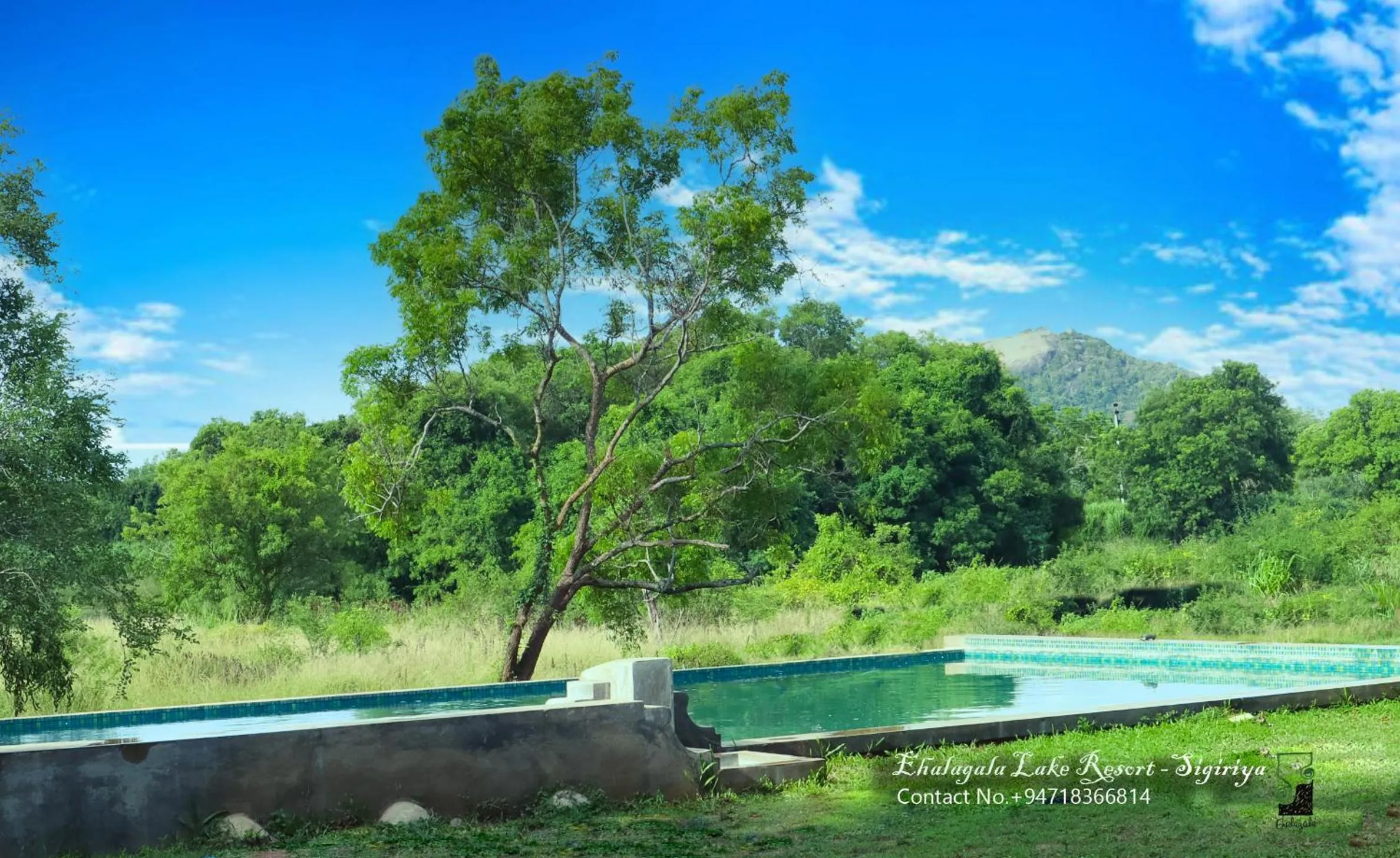 Pool view in Ehalagala Lake Resort