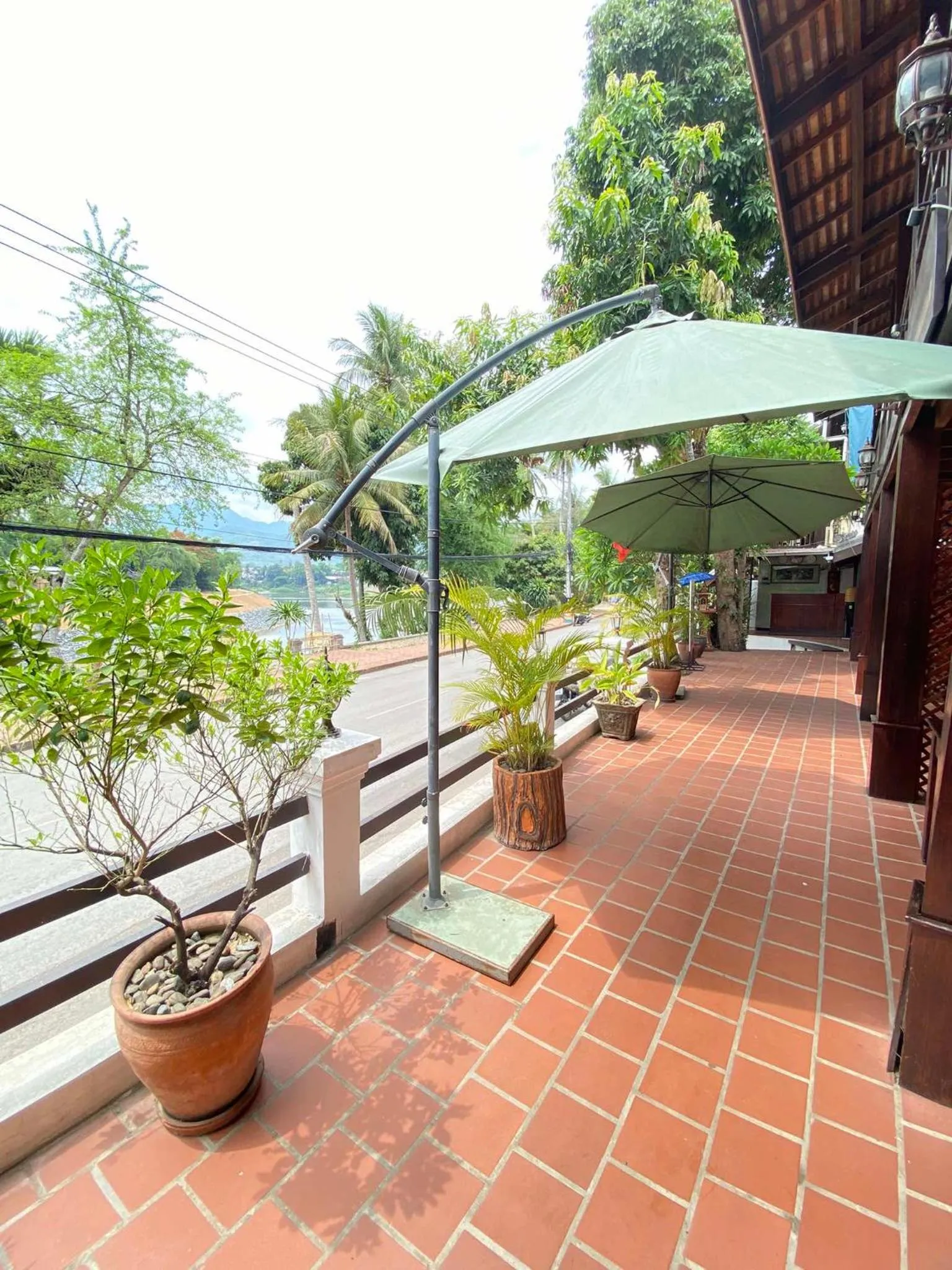 Balcony/Terrace in Luang Prabang Golden Lotus Villa River View