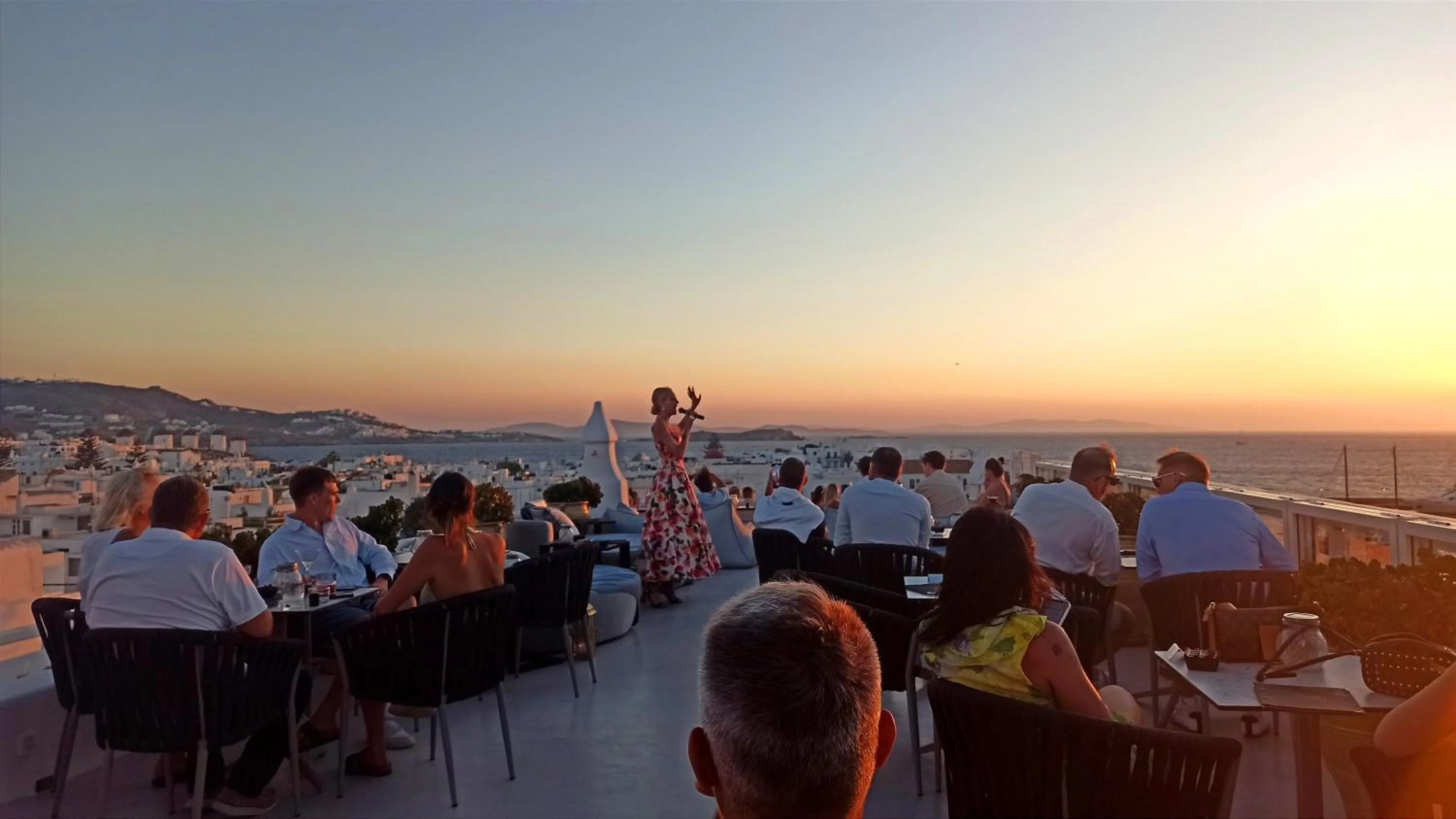 Sunset in The TownHouse Mykonos