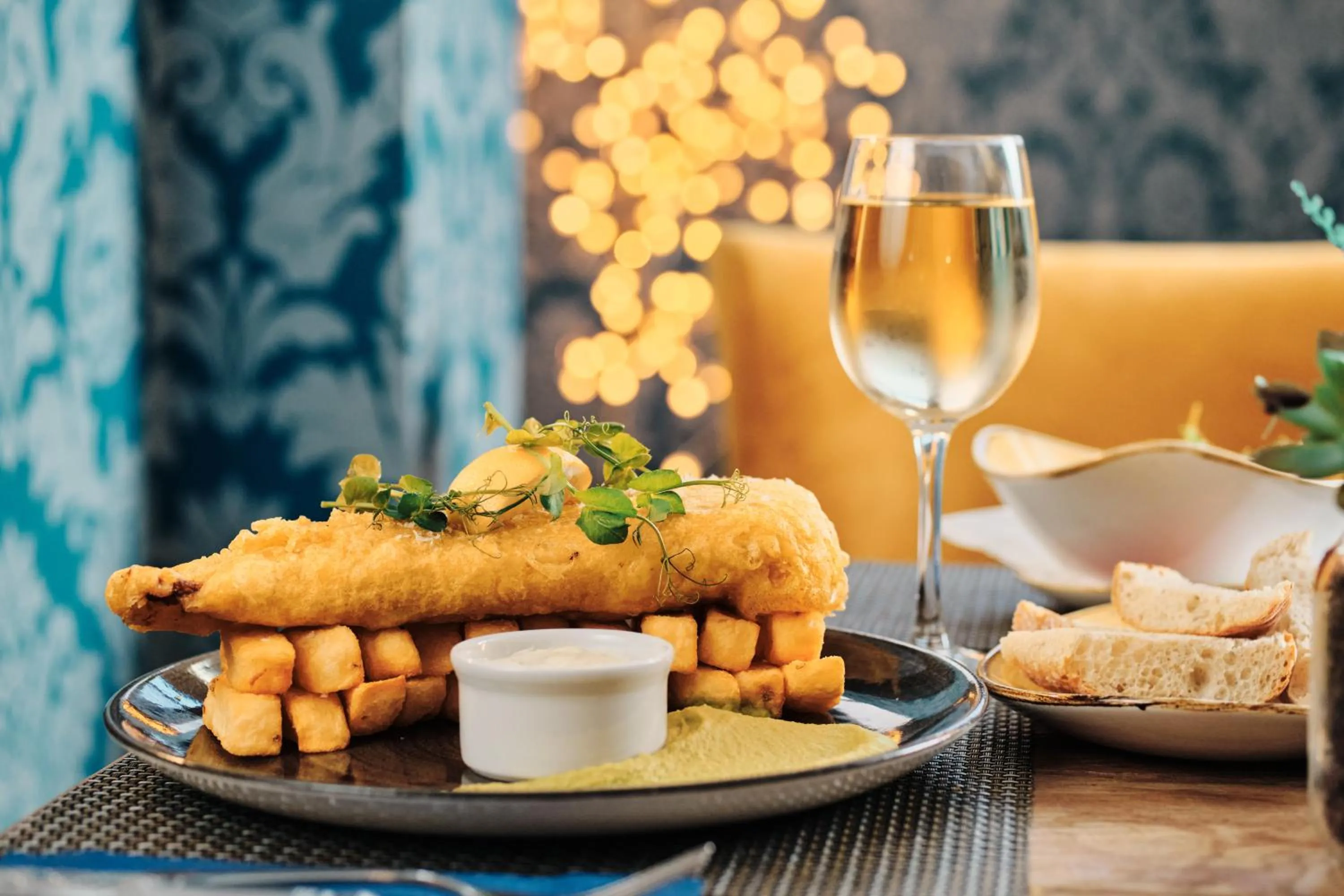 Dining area in Hotel De Normandie