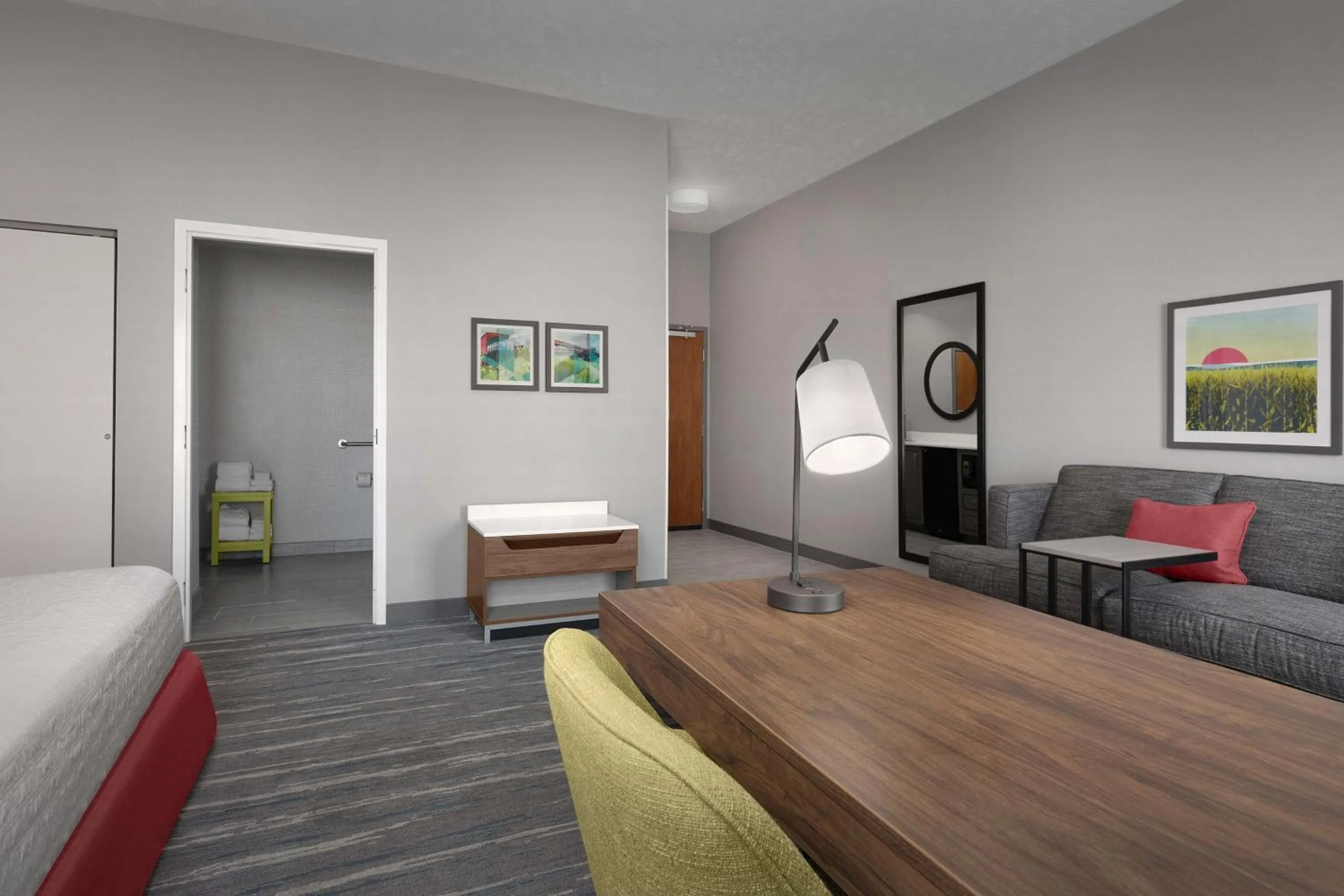 Bedroom in Hampton Inn Waterloo