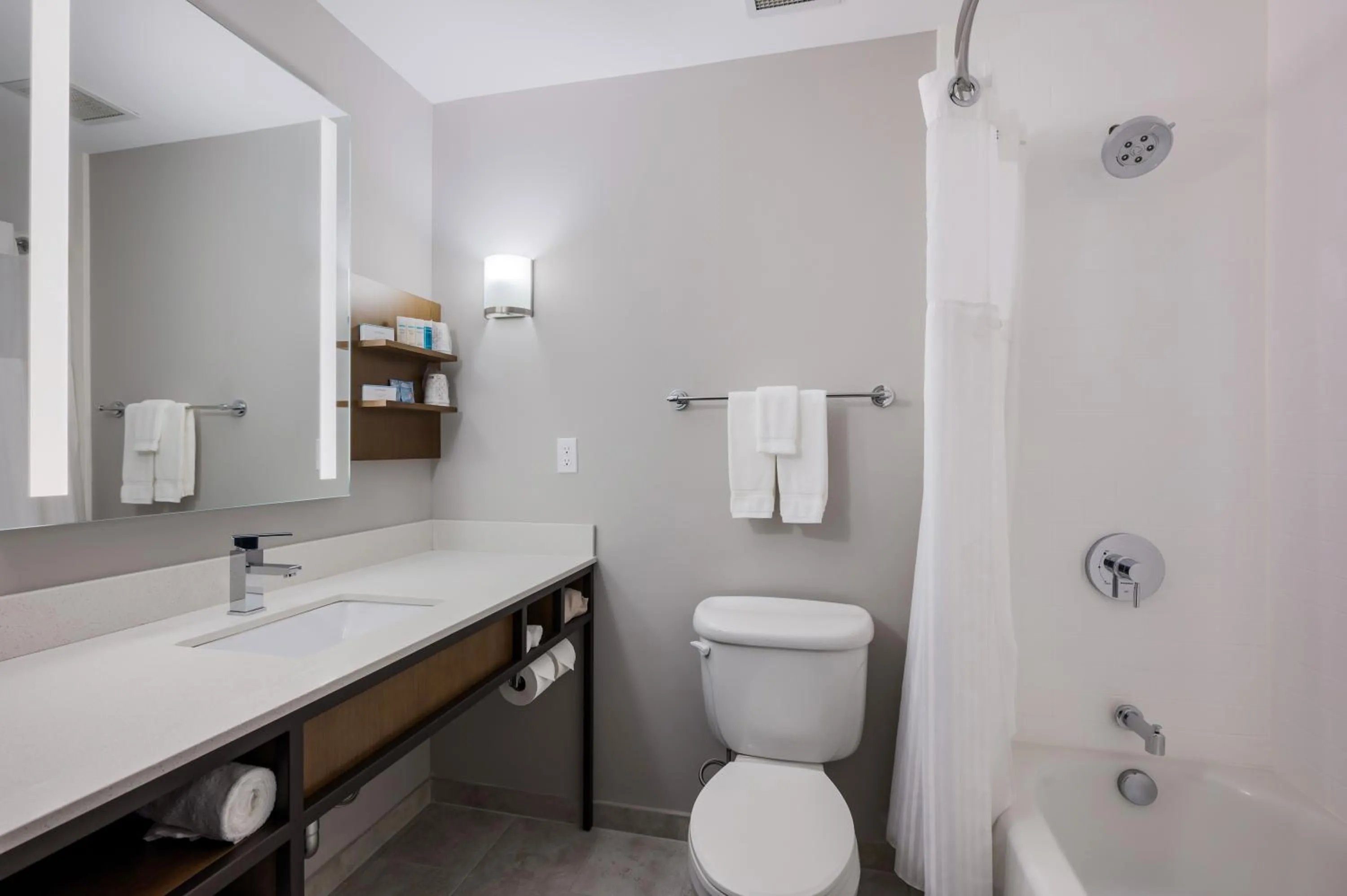 Shower in Hilton Garden Inn Ames