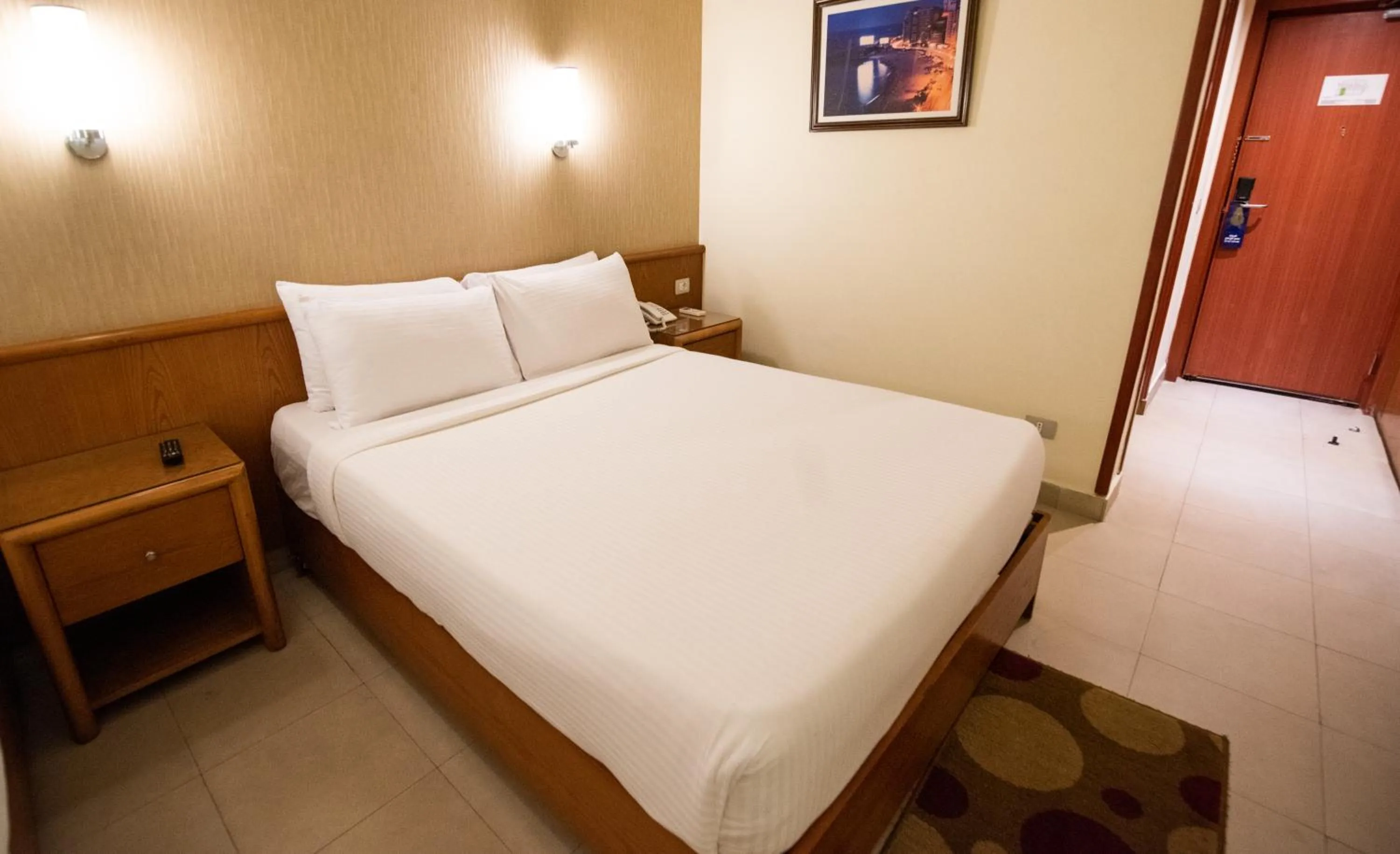 Bed in The Grand Plaza Hotel Smouha