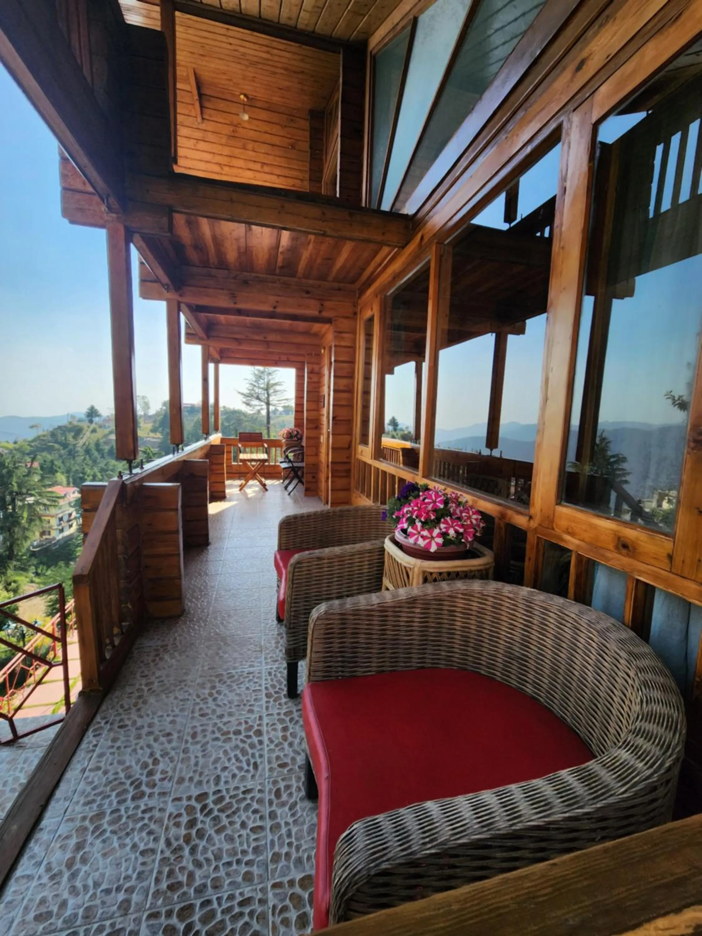 Seating area in The Chalets Naldehra