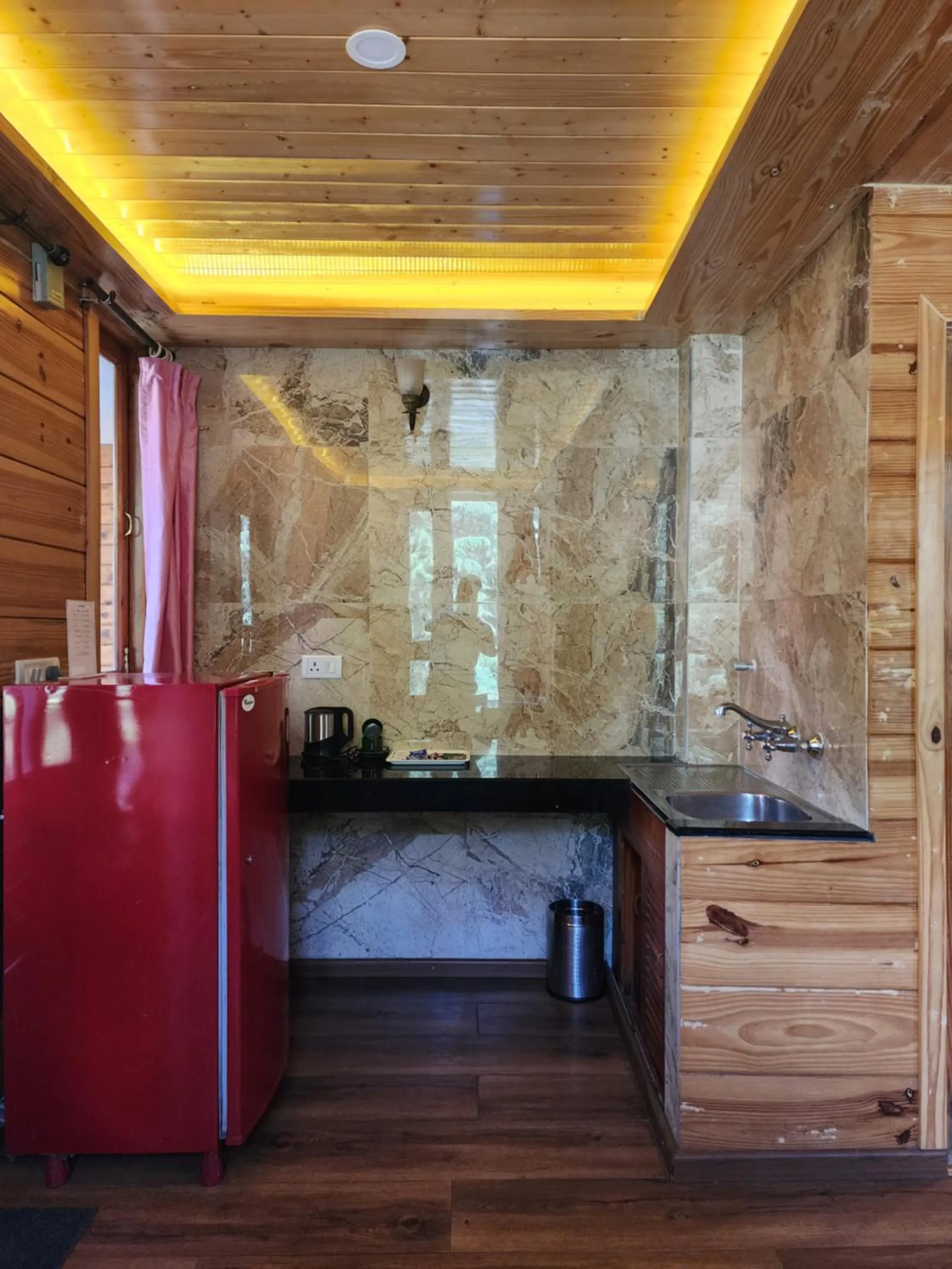 kitchen in The Chalets Naldehra