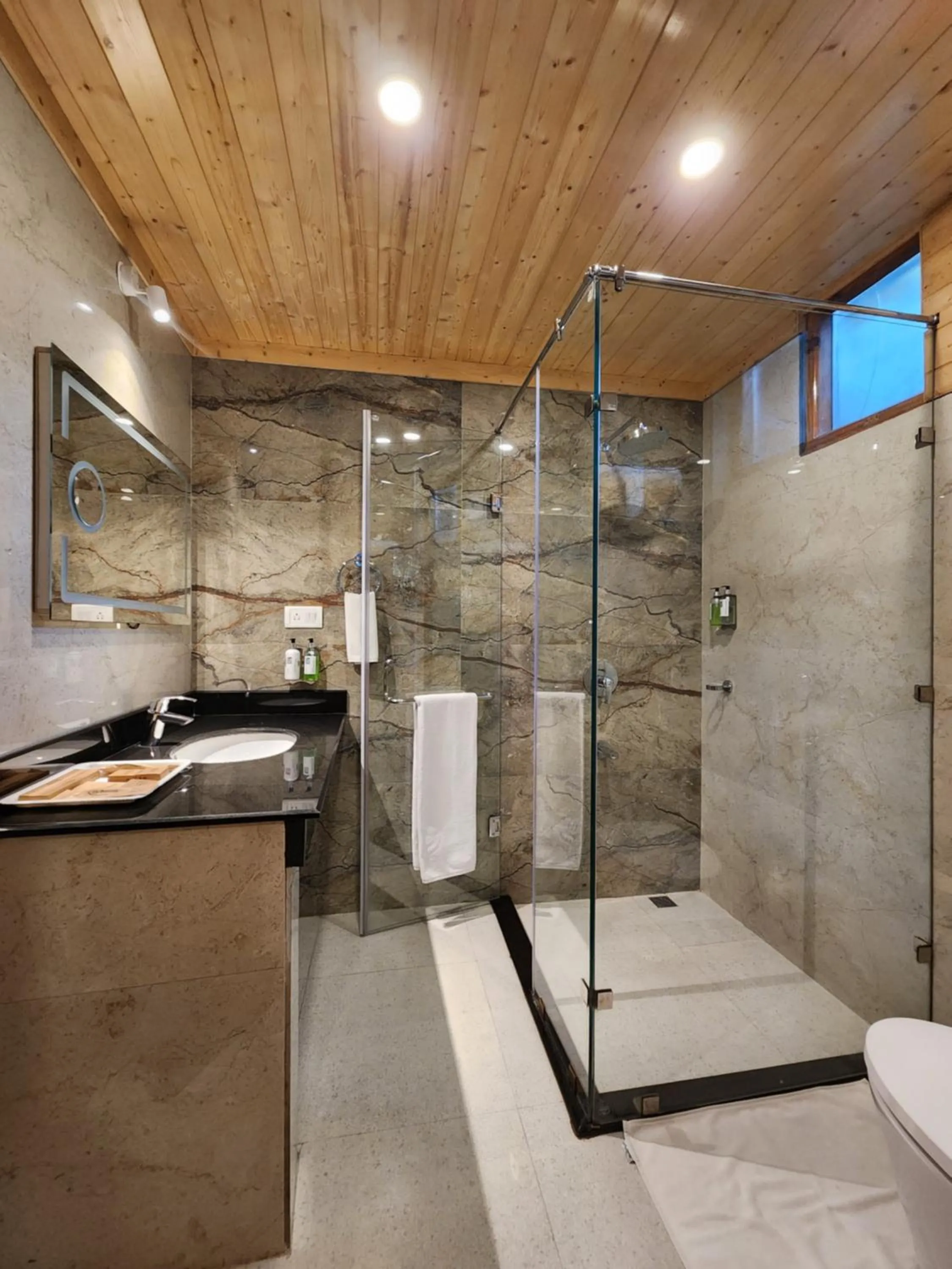 Bathroom in The Chalets Naldehra