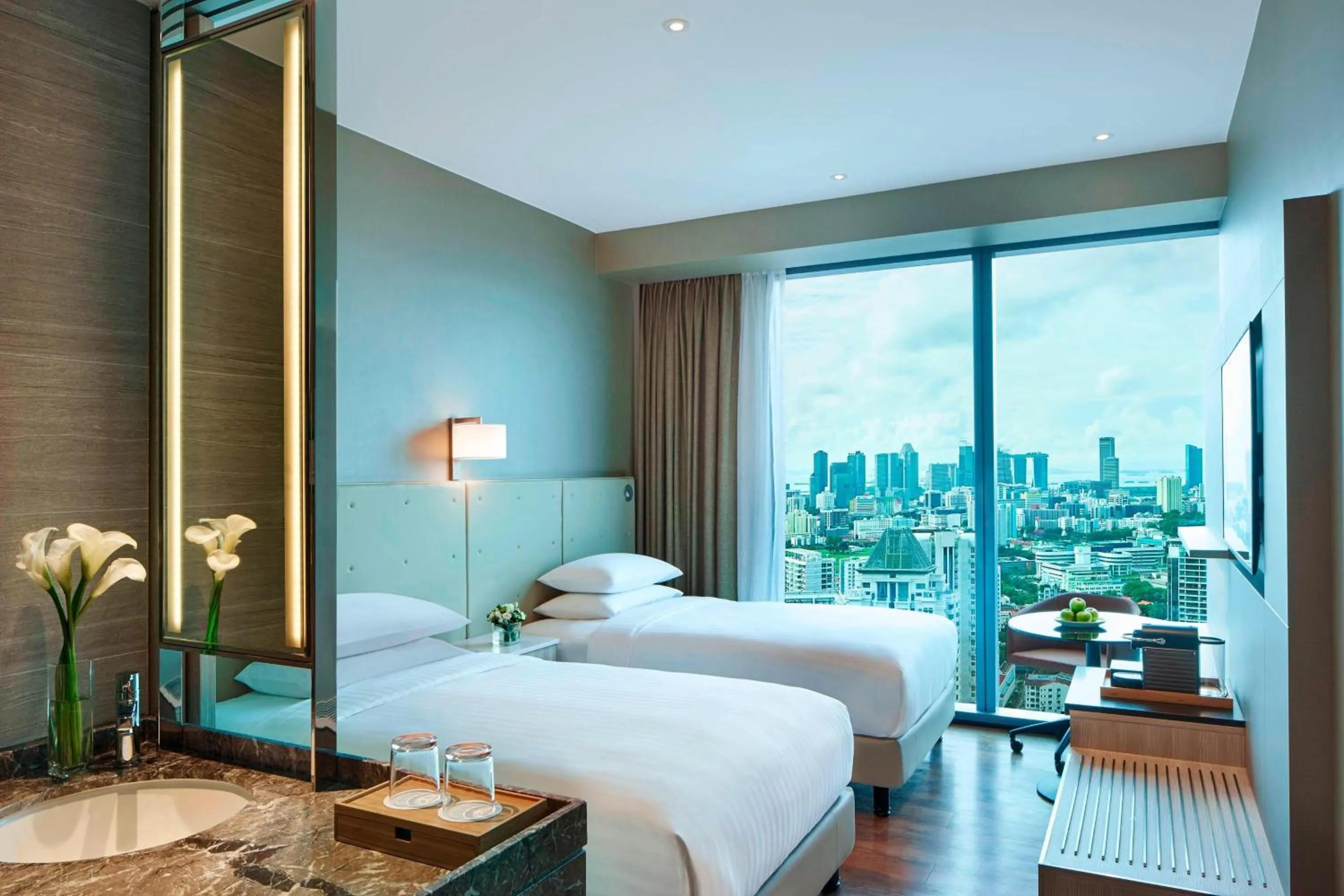 Photo of the whole room, Bed in Courtyard by Marriott Singapore Novena