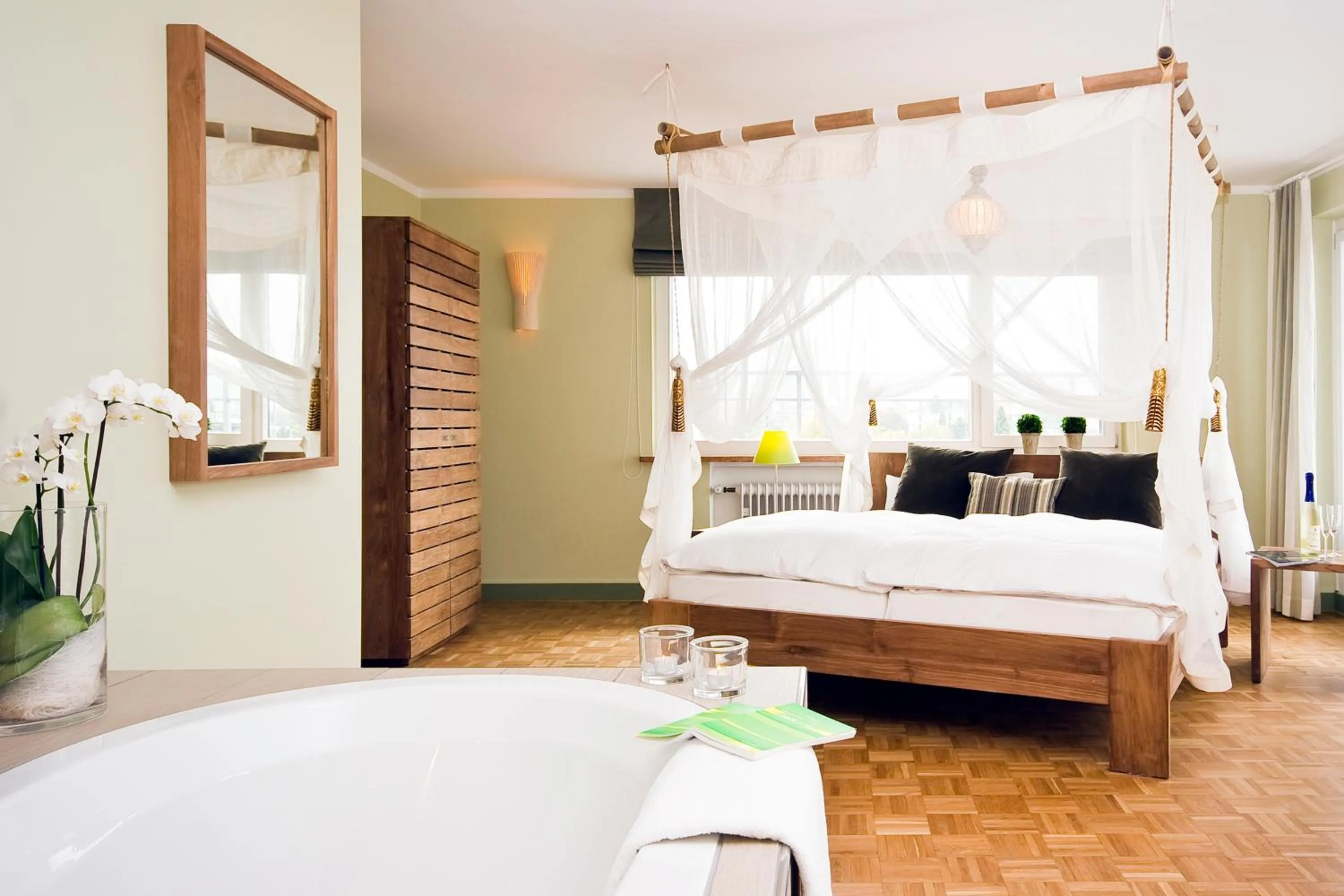 Bed in Hotel Viva Sky