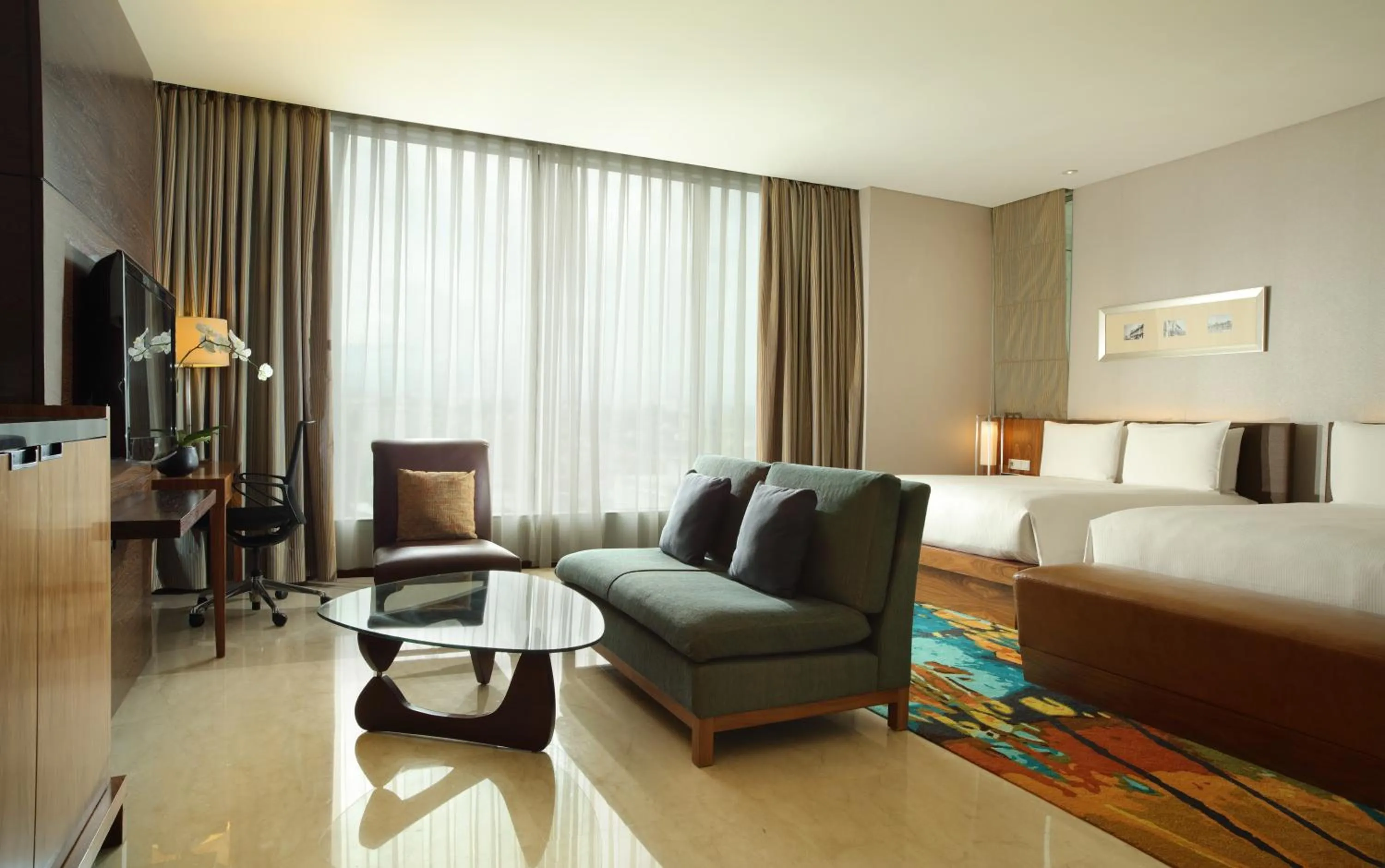 Bed in Hilton Bandung