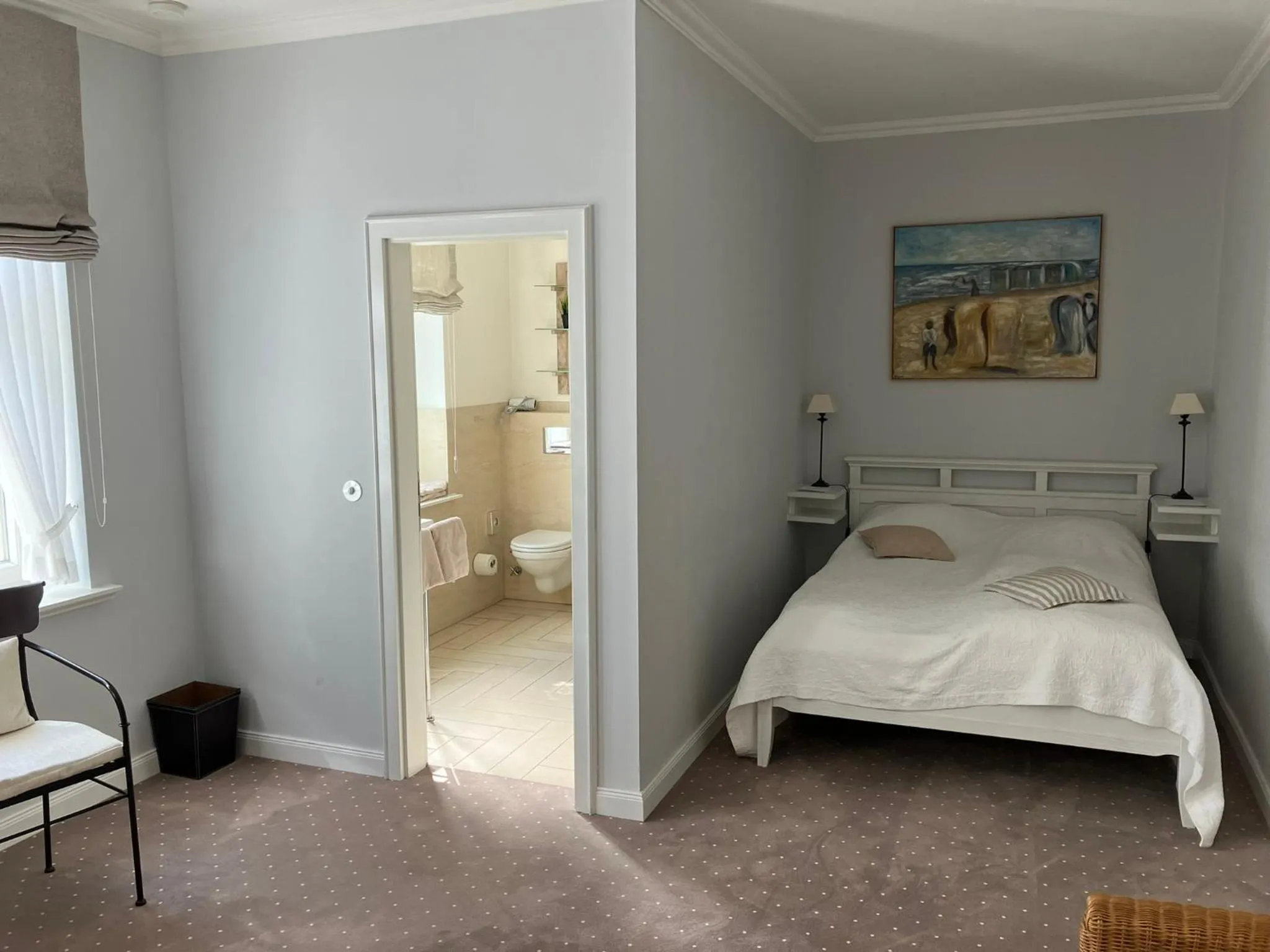 Bedroom, Bed in Hotel Seemöwe