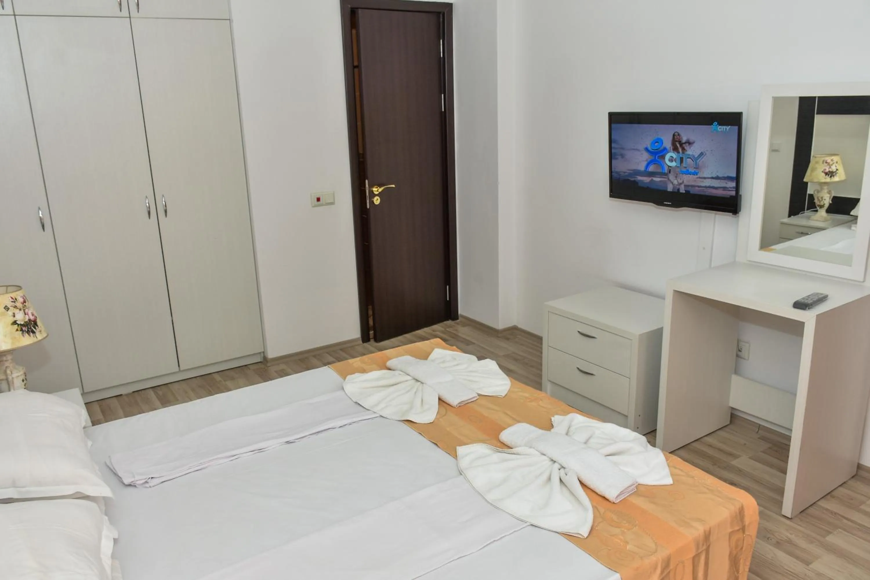 Bedroom, Bed in OLYMP Apart-Complex