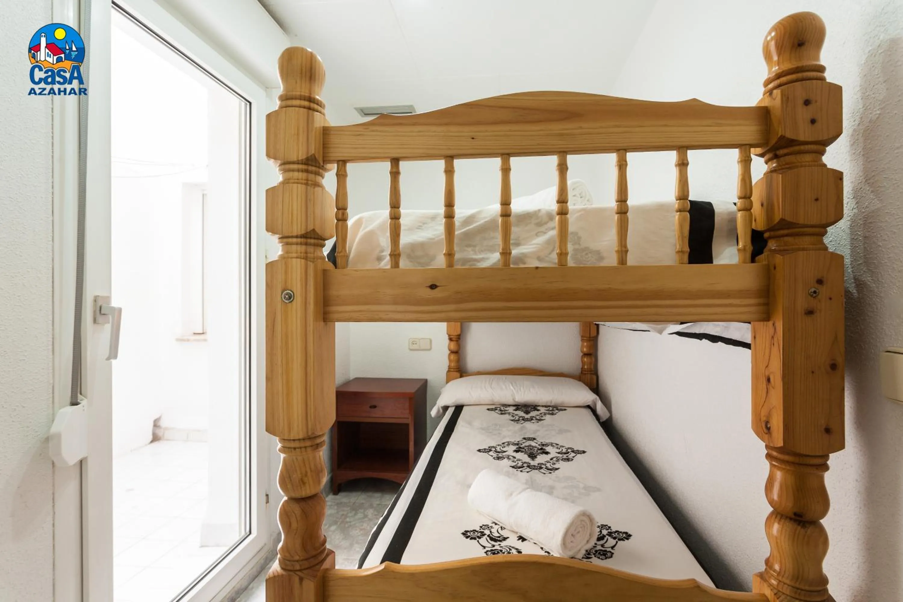 Bedroom, Bed in Residencial Casablanca Casa Azahar