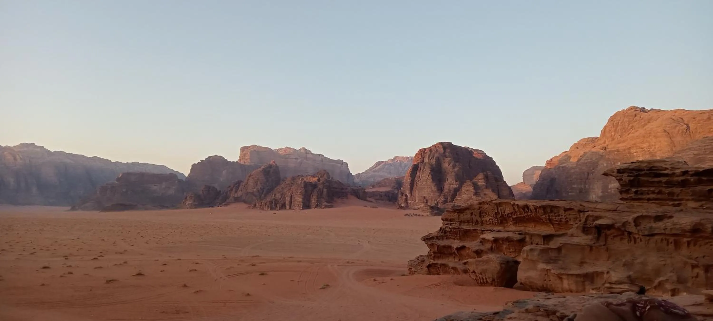 Natural landscape in Beyond Wadi Rum Camp