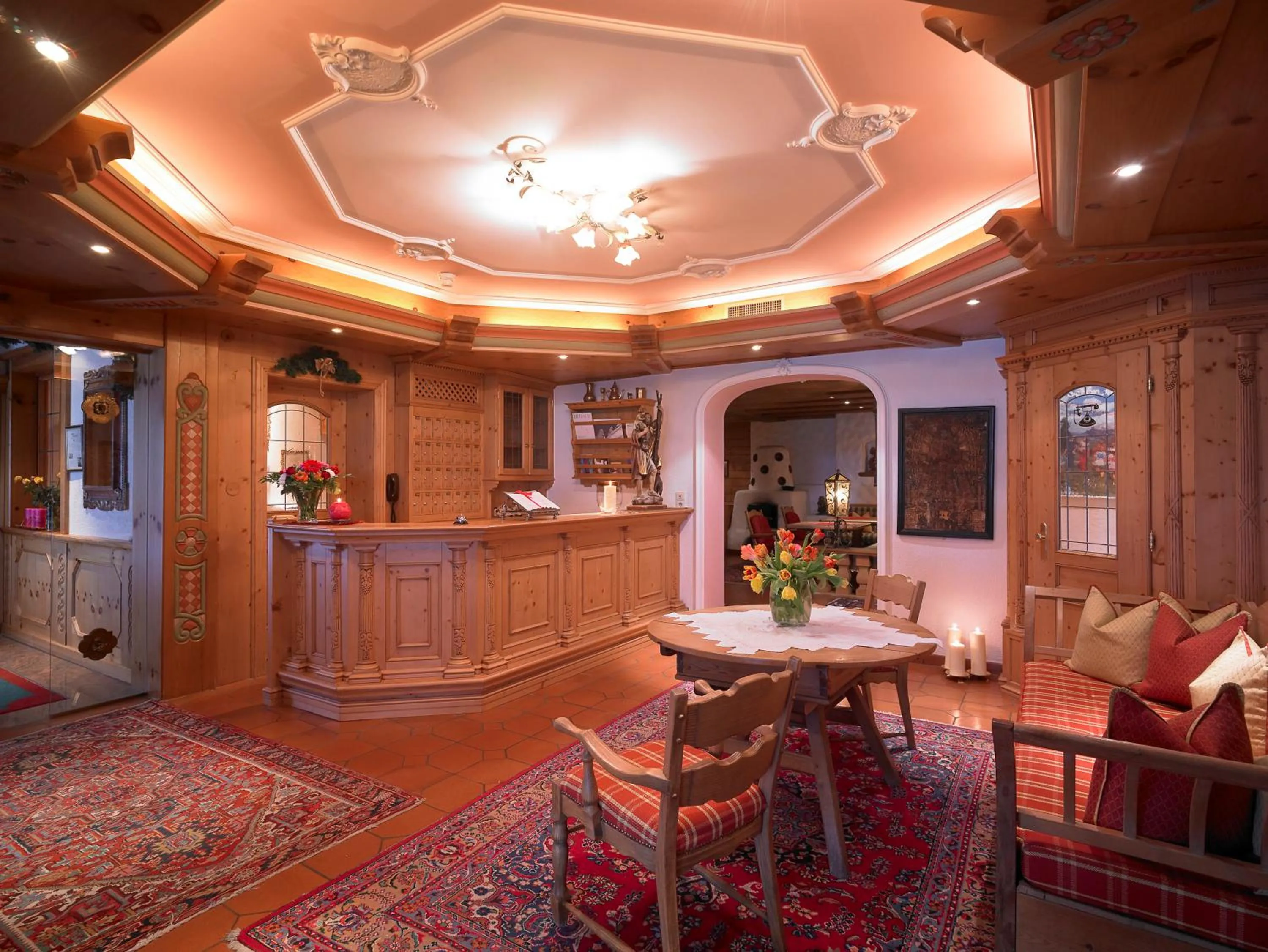 Lobby or reception in Hotel Antonius