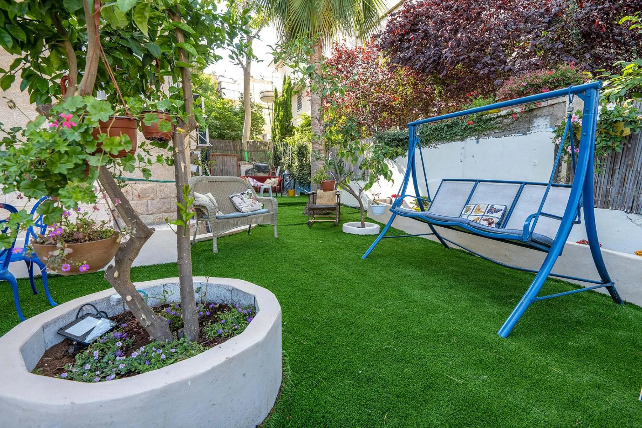 Garden in Mike's House Jerusalem