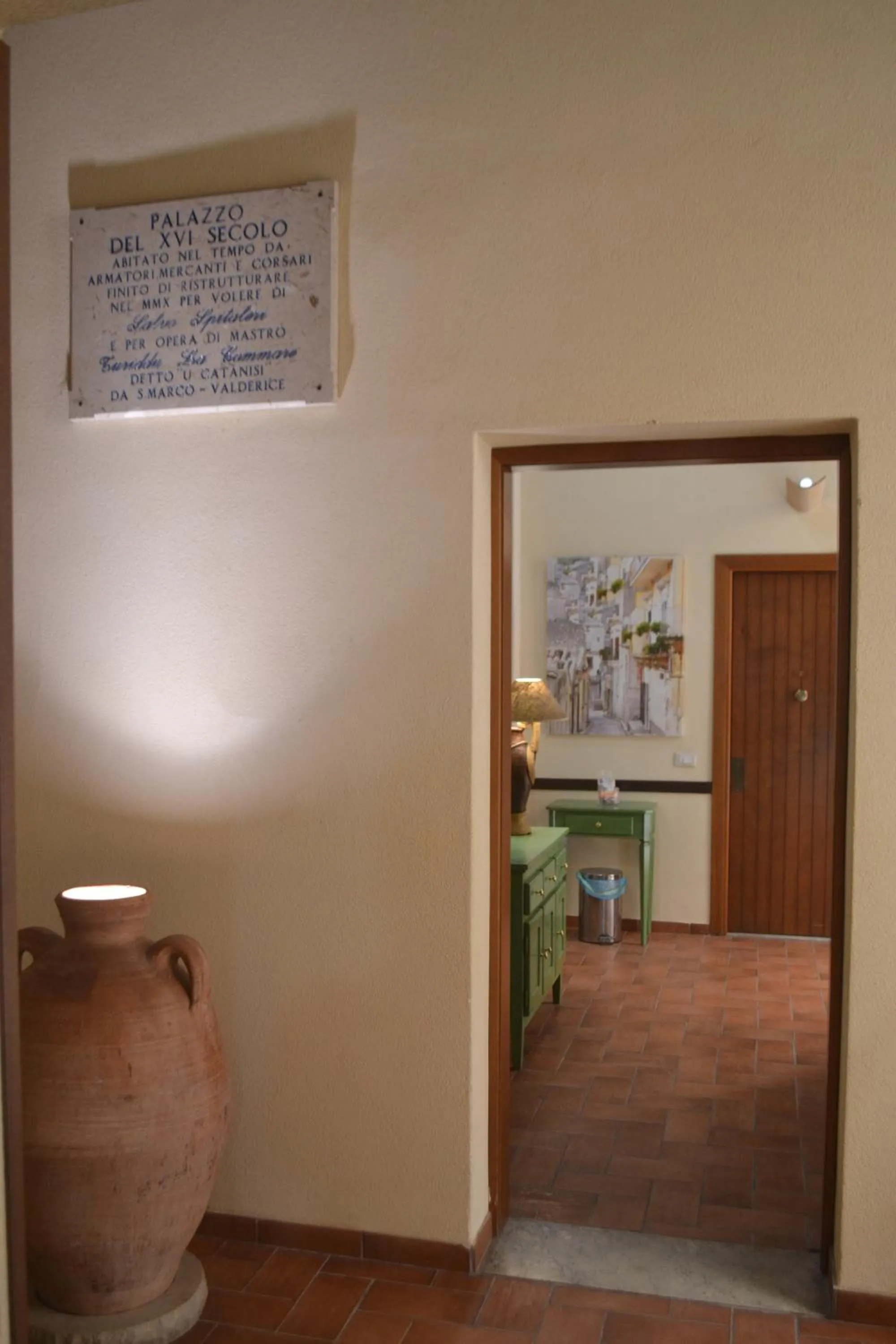 Lobby or reception in Palazzo Dei Corsari
