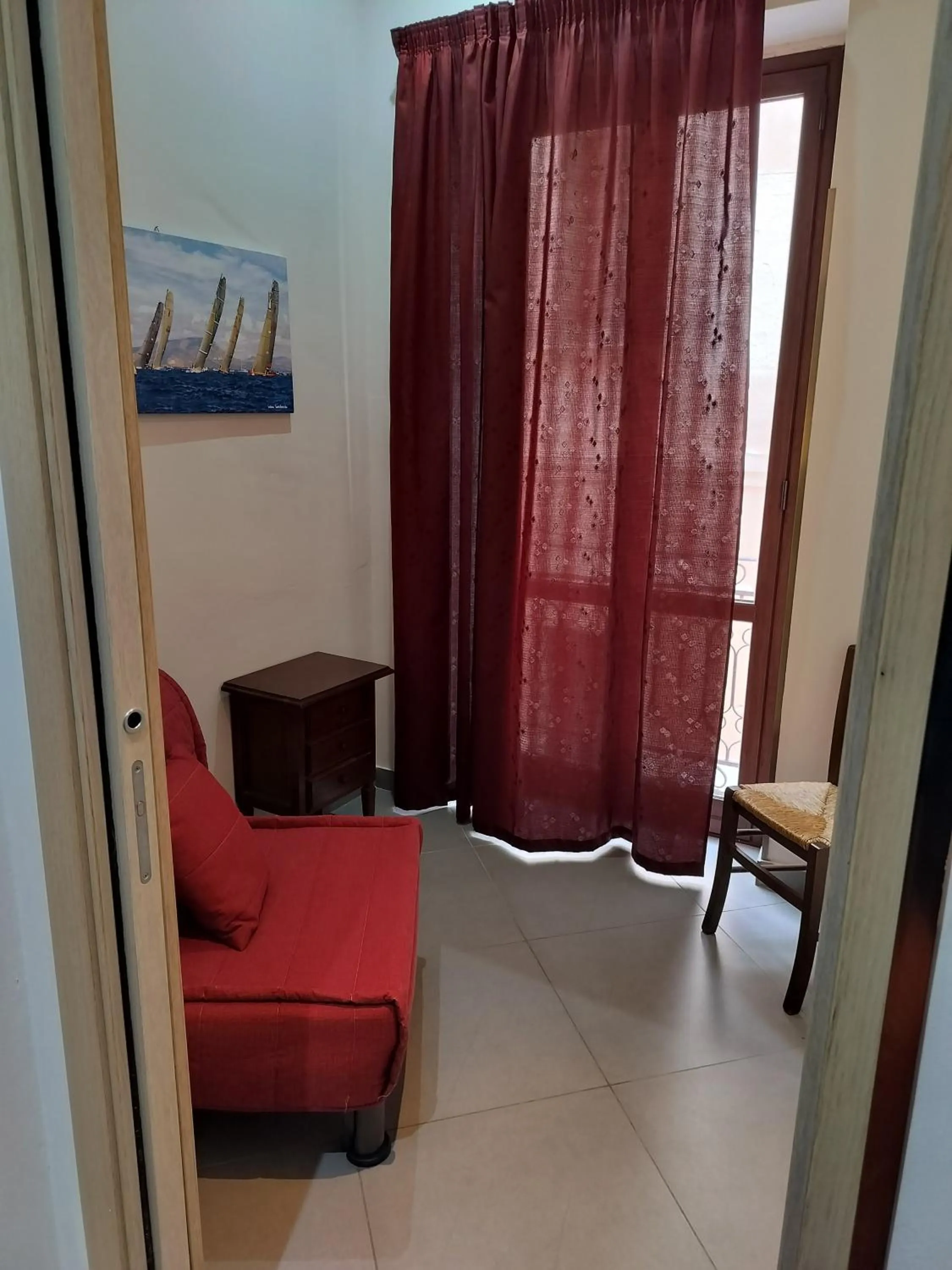 Seating area in Palazzo Dei Corsari