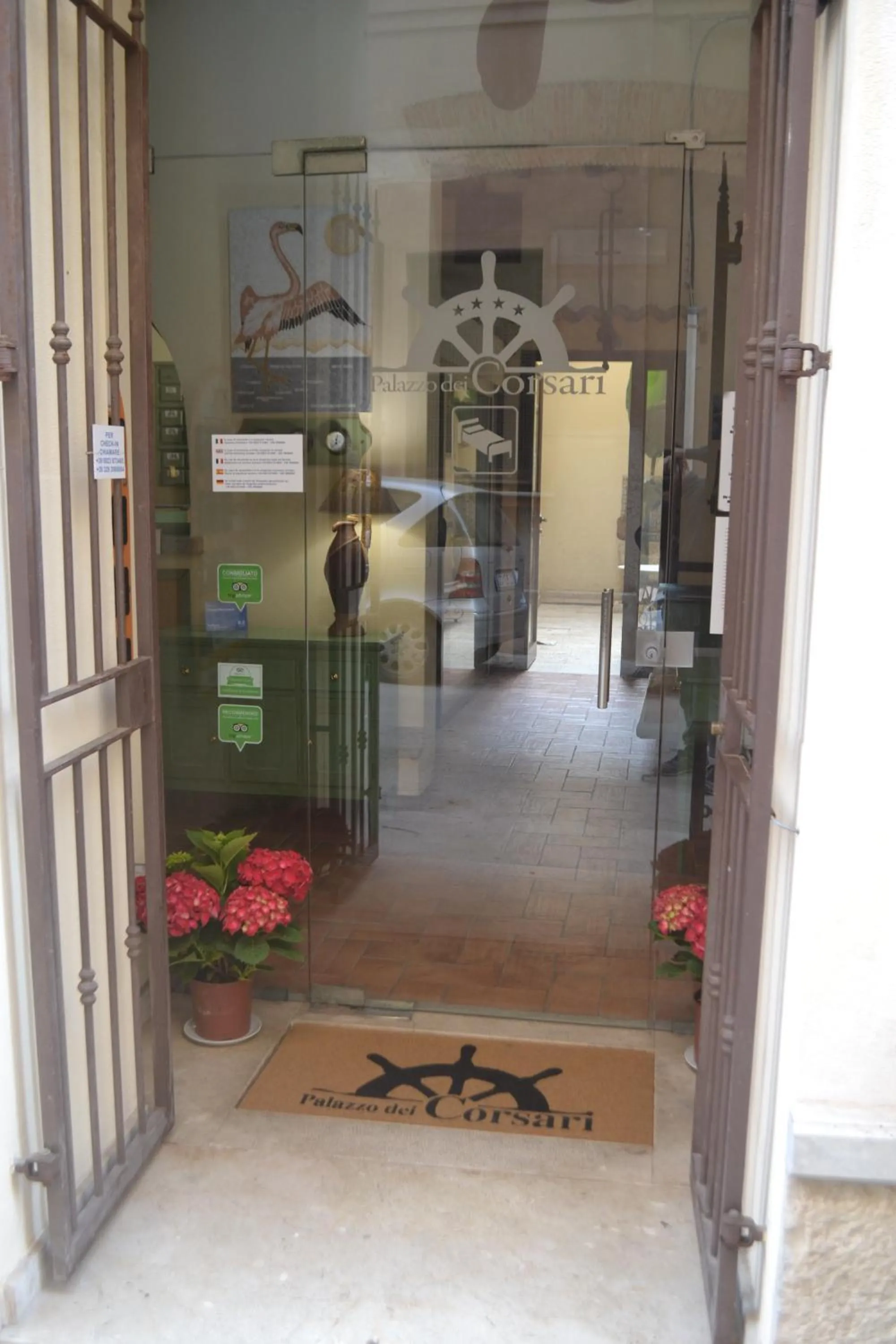 Lobby or reception in Palazzo Dei Corsari