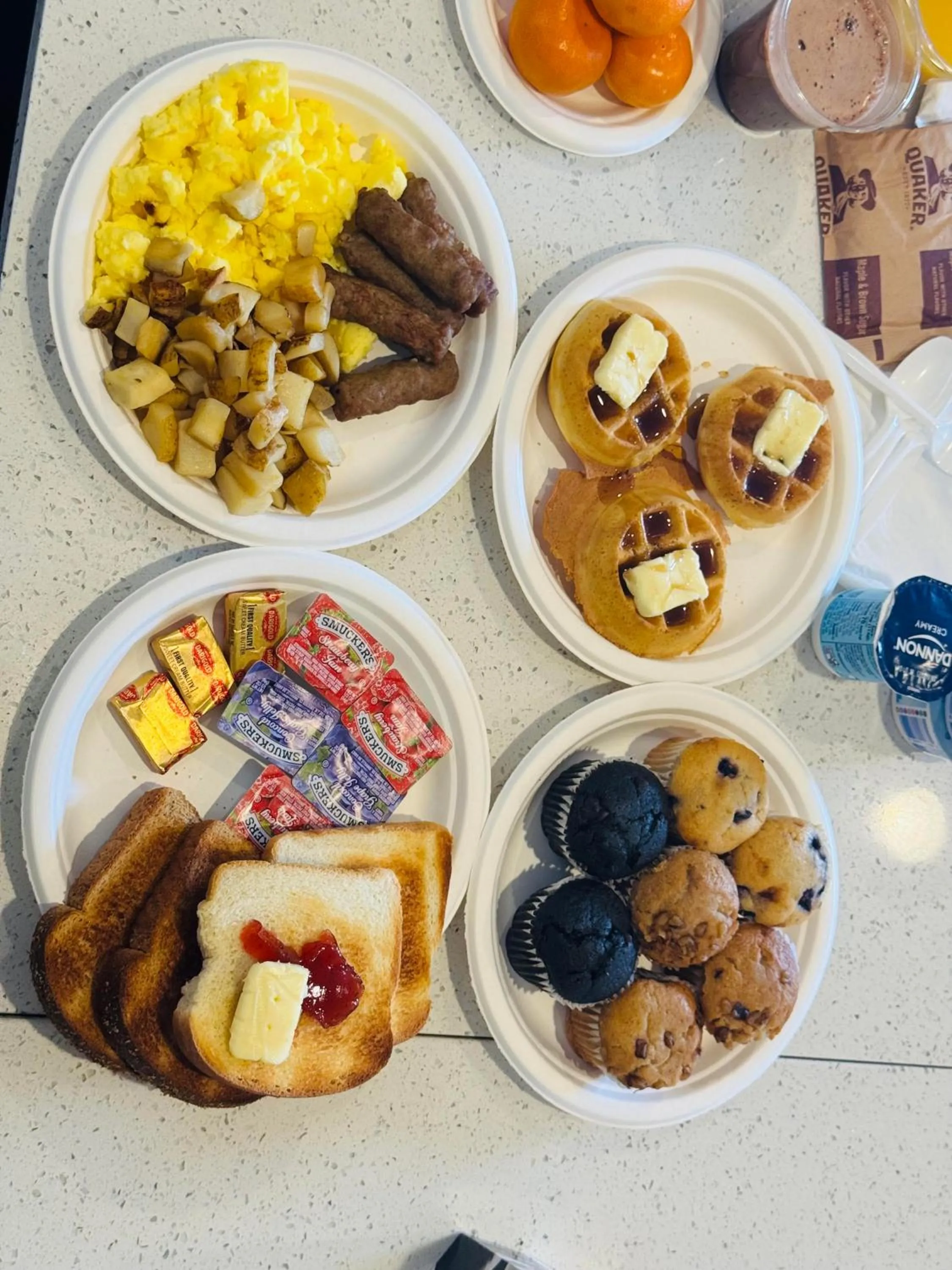 Breakfast in Quality Inn Salt Lake City Downtown