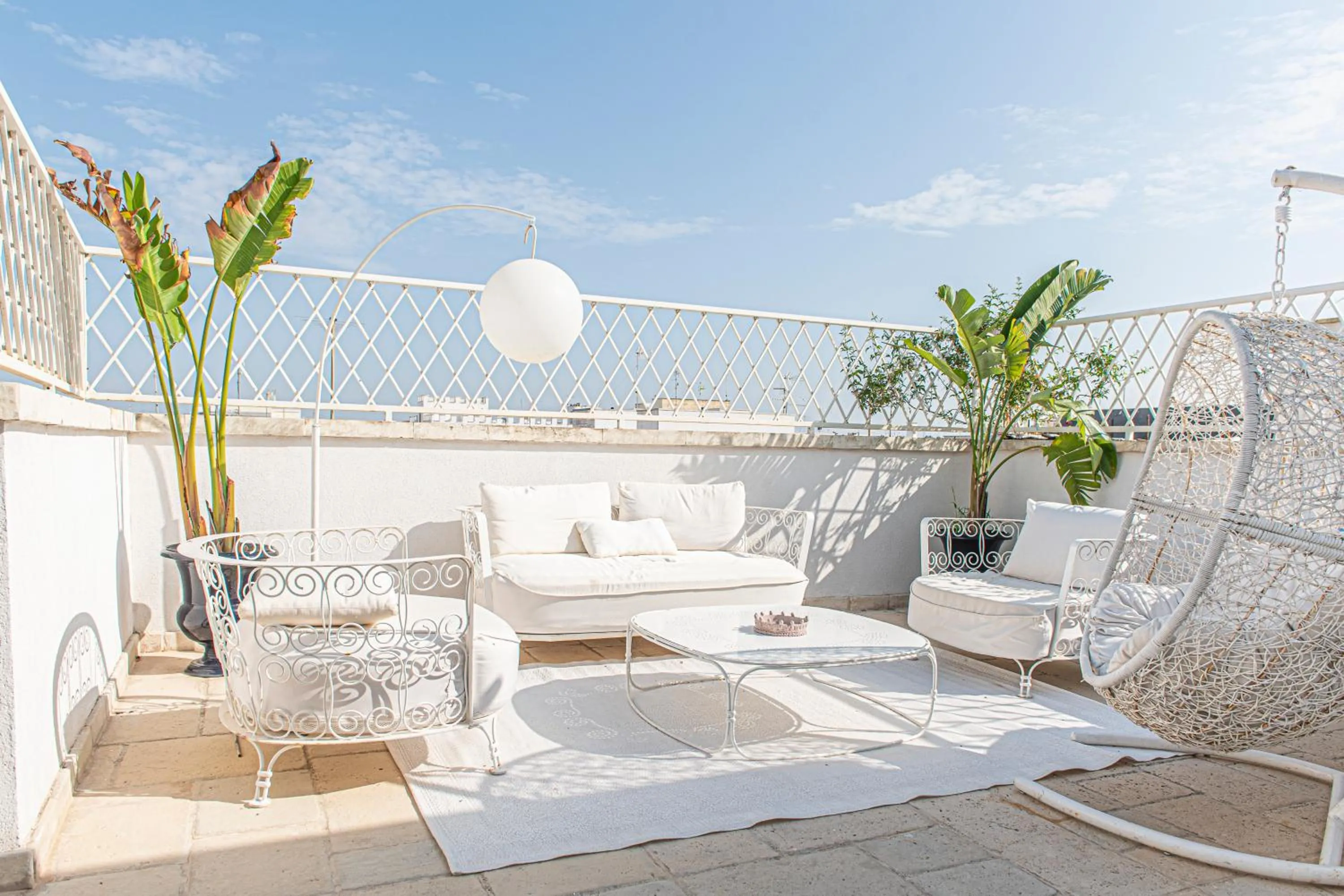 Balcony/Terrace in B&B Le Bateau Bleu Adults Only 12 plus