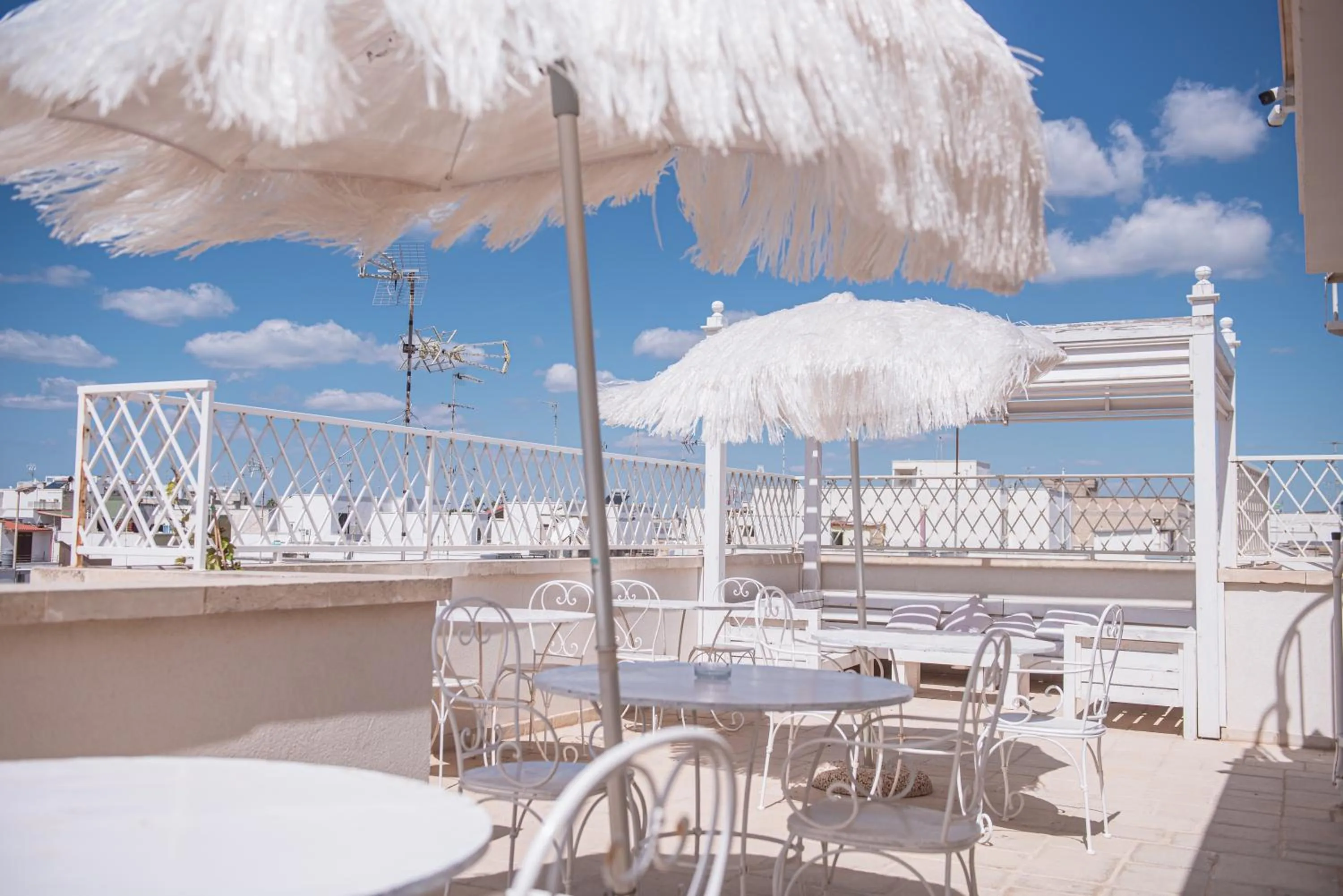 Balcony/Terrace in B&B Le Bateau Bleu Adults Only 12 plus