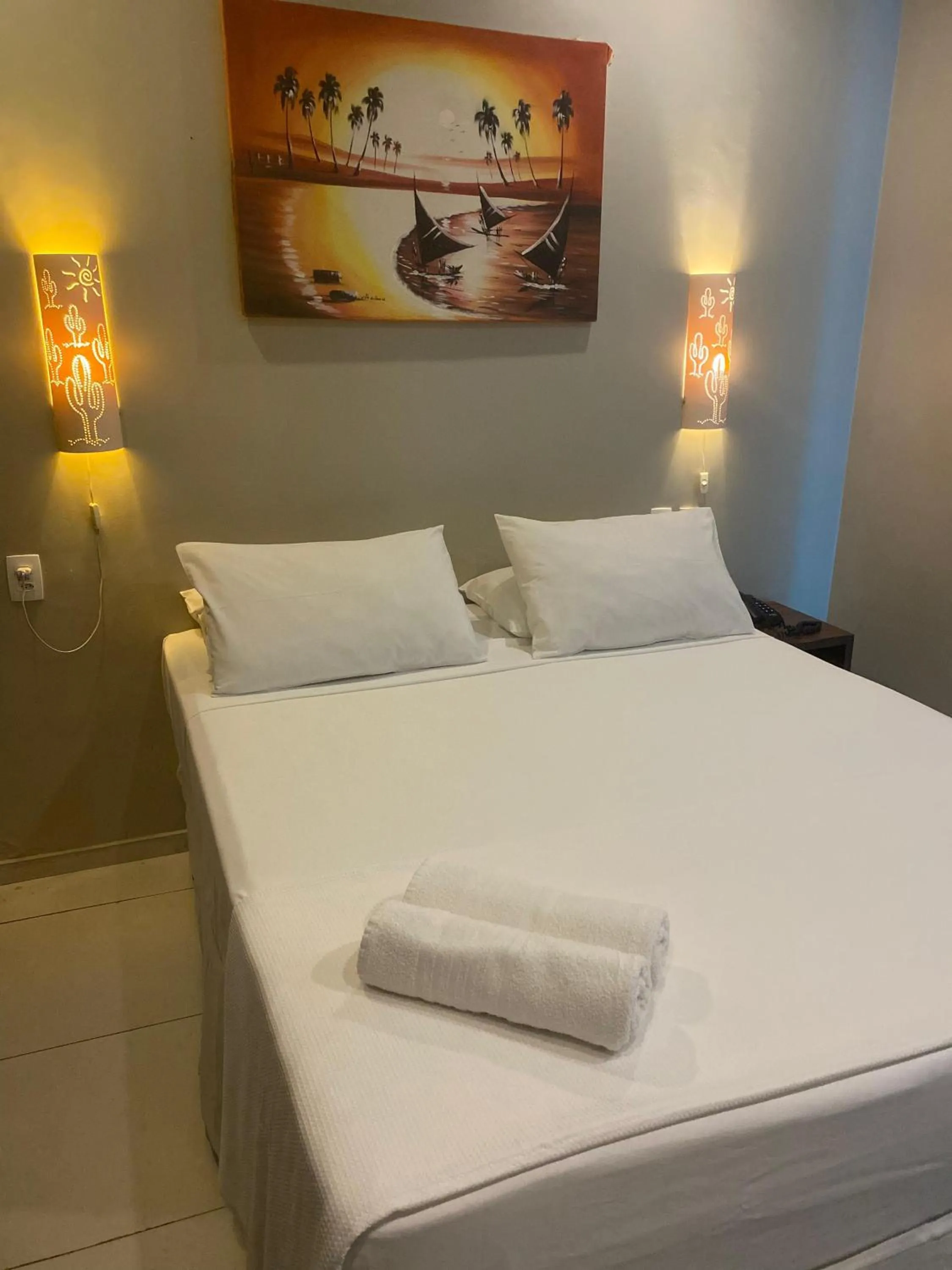 Bedroom, Bed in Hotel Encontro do Sol