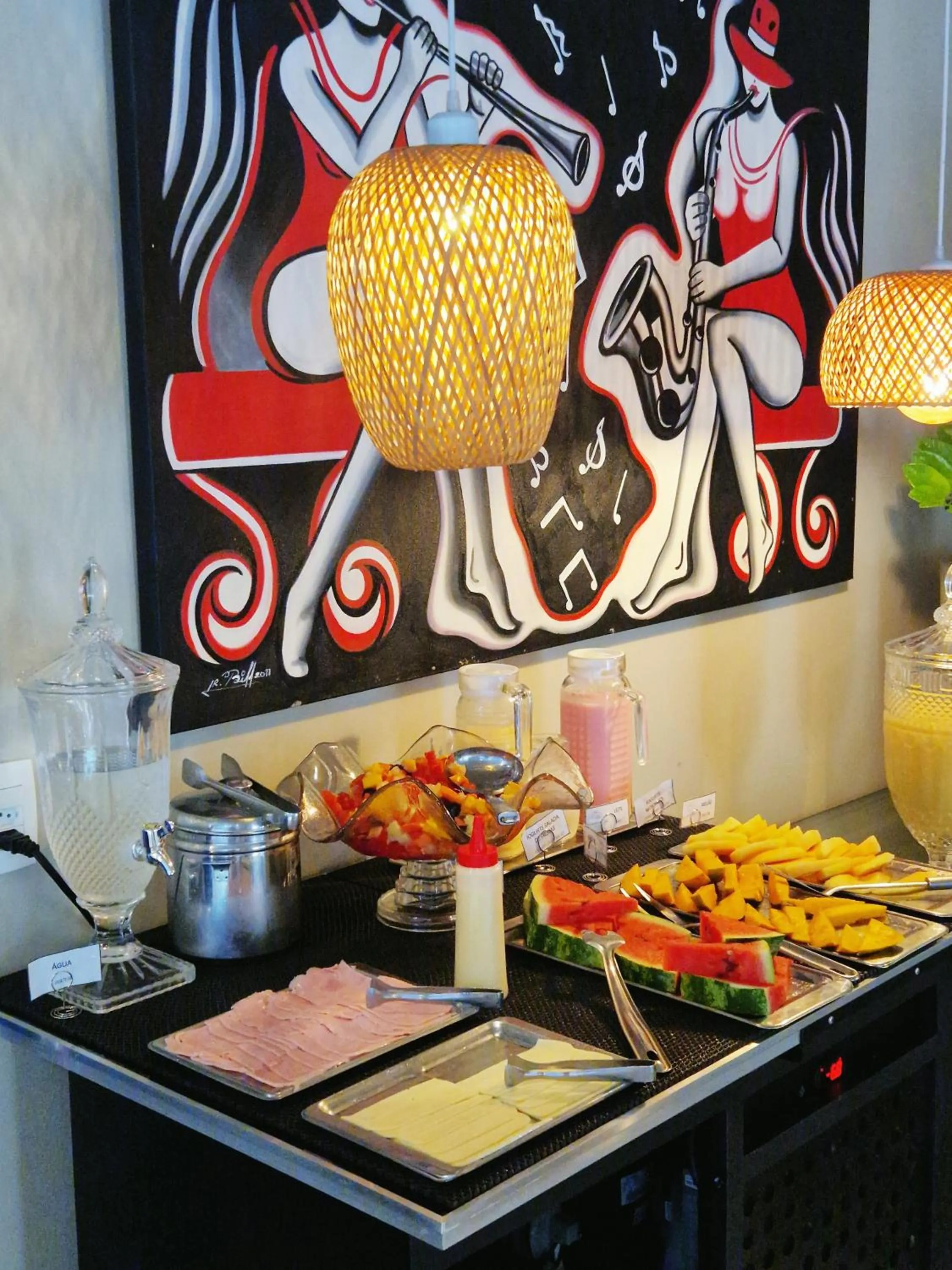 Buffet breakfast in Hotel Encontro do Sol