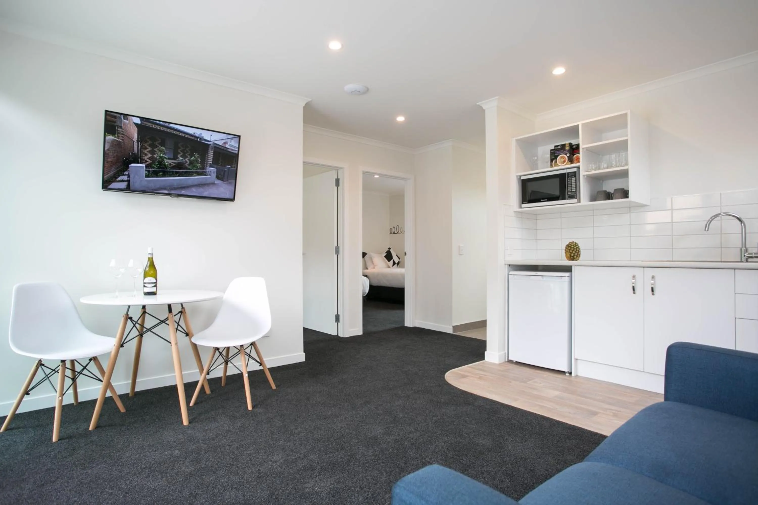 Living room in Podium Lodge