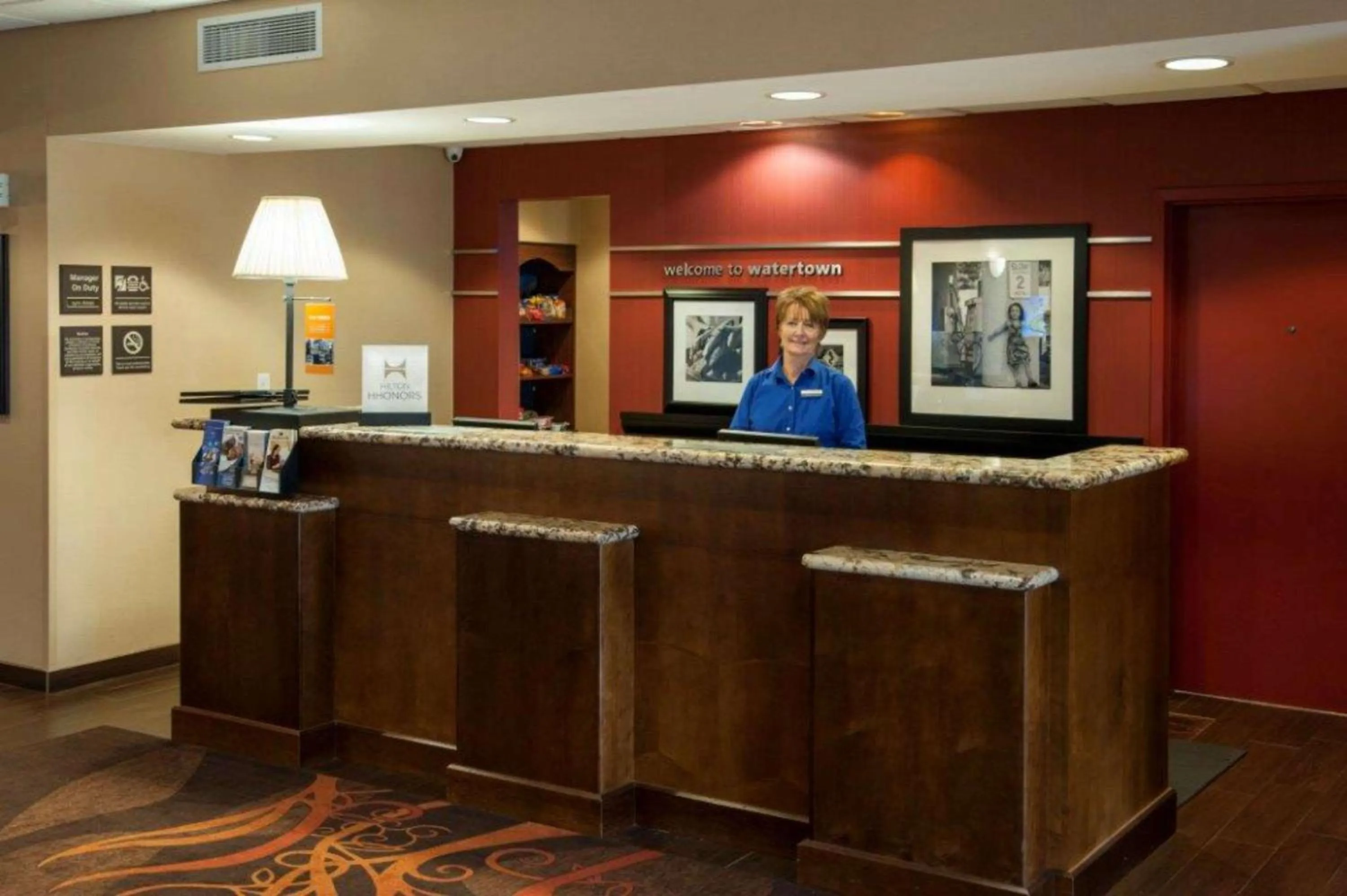 Lobby or reception in Hampton Inn & Suites Watertown