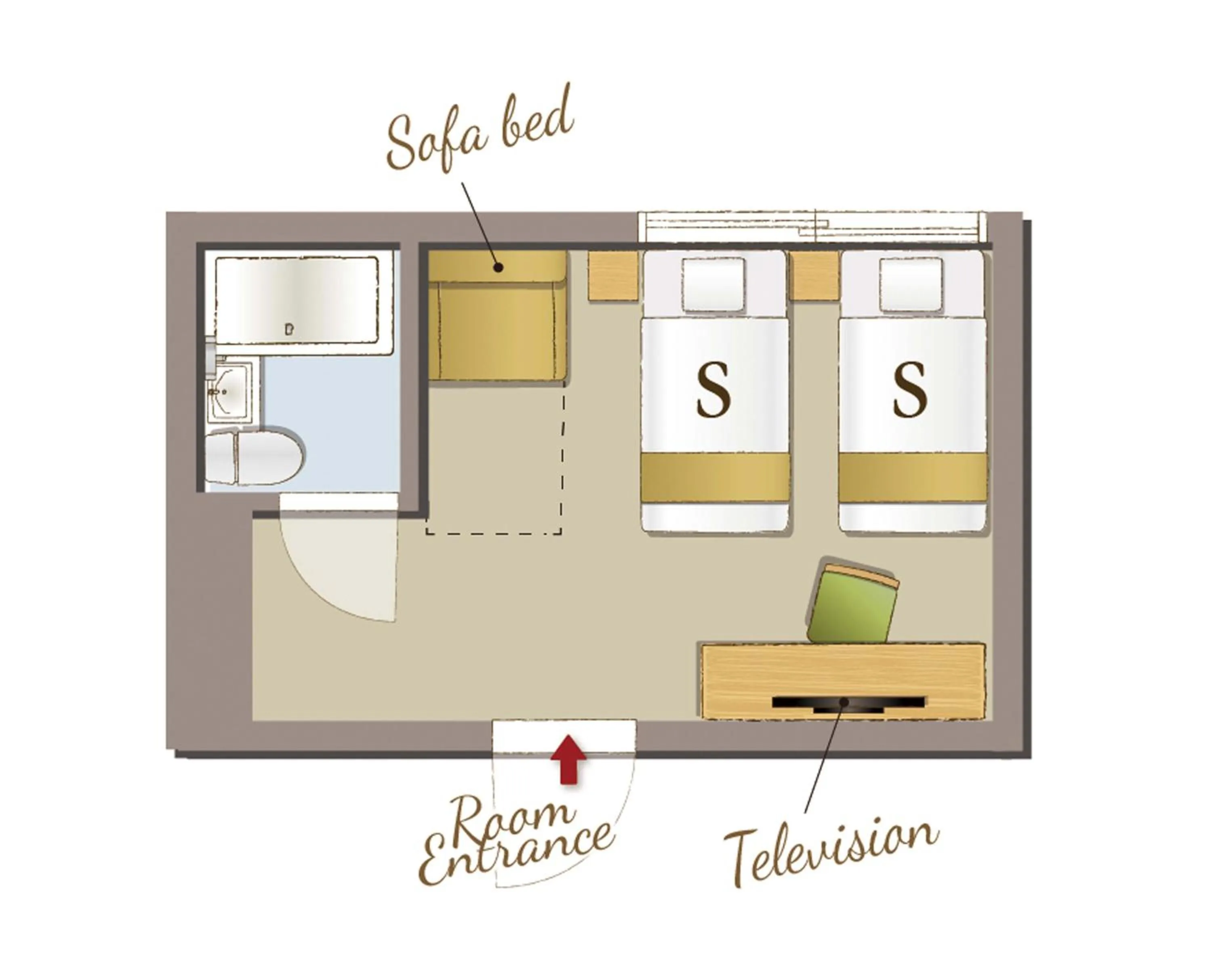 Floor plan in RESI STAY Jisco Hotel Kyoto Goshonishi