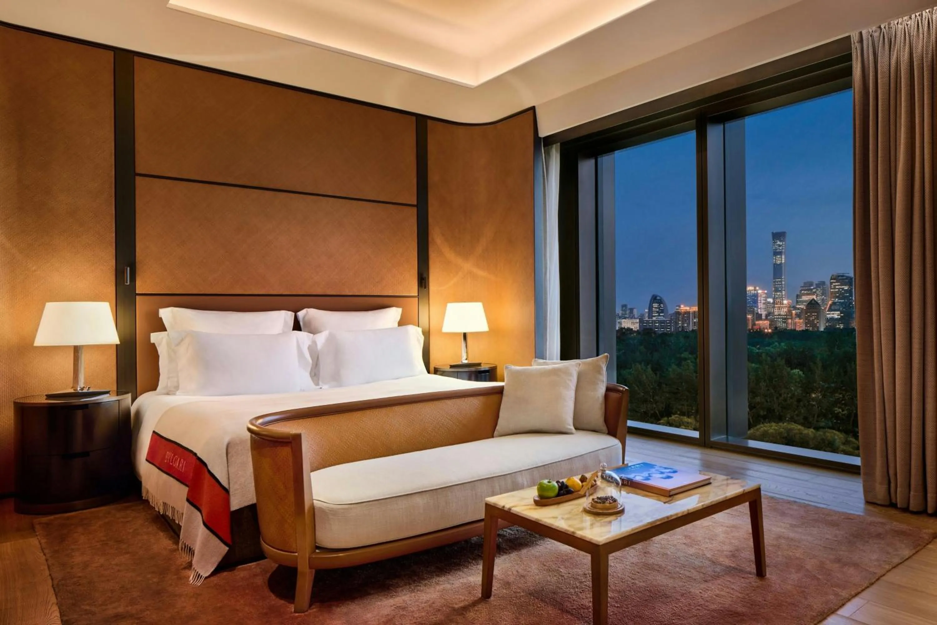 Photo of the whole room, Bed in Bvlgari Hotel Beijing