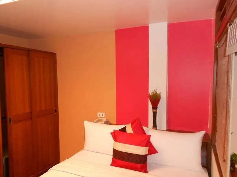 Decorative detail, Bed in B.S. Court Hotel Sathorn