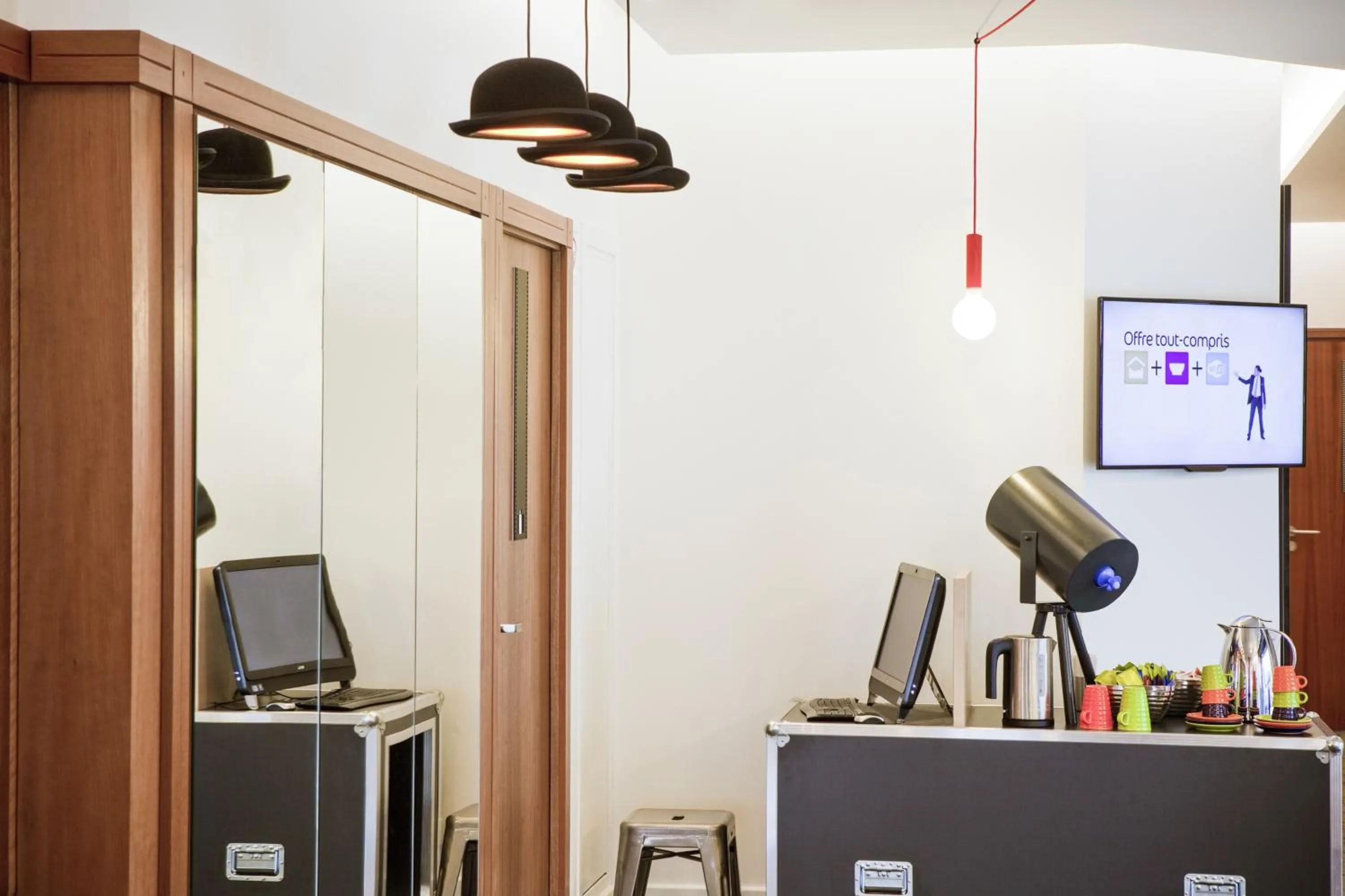 Decorative detail in ibis Styles Paris Mairie de Montreuil