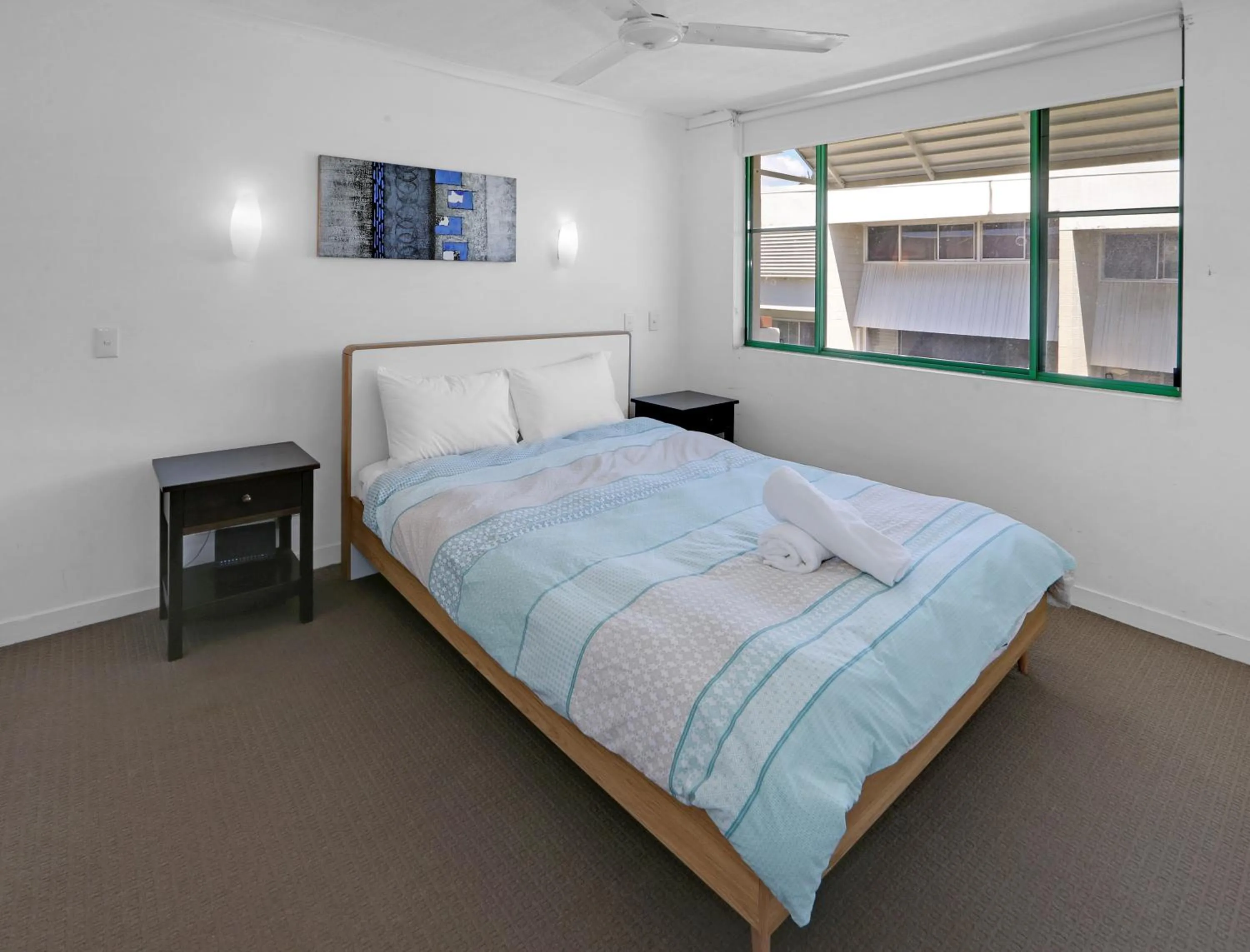 Bedroom, Bed in Headland Gardens Holiday Apartments