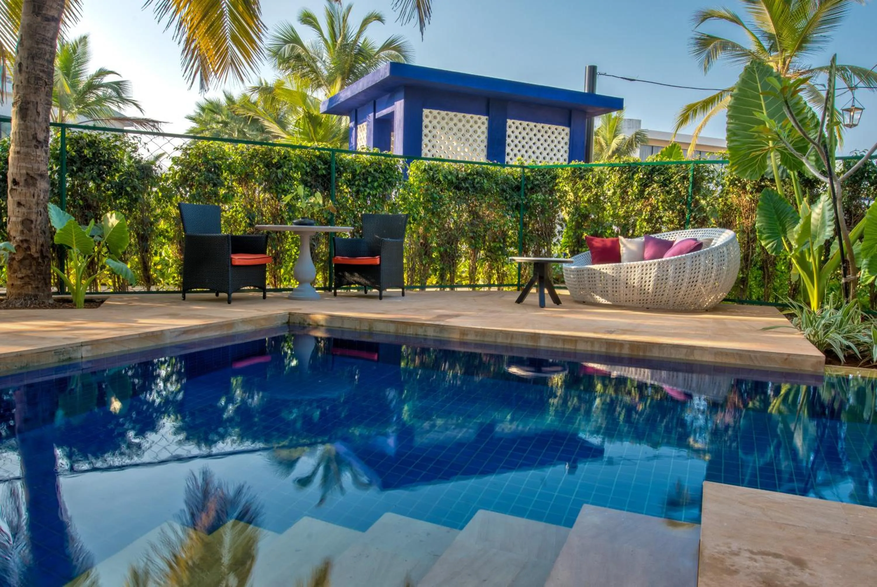 Seating area in Azaya Beach Resort Goa