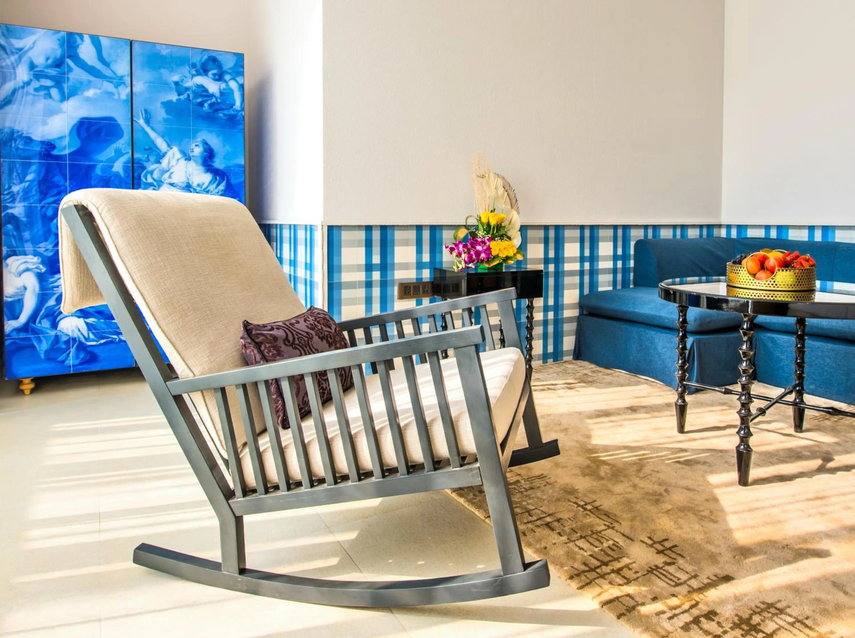 Seating area in Azaya Beach Resort Goa