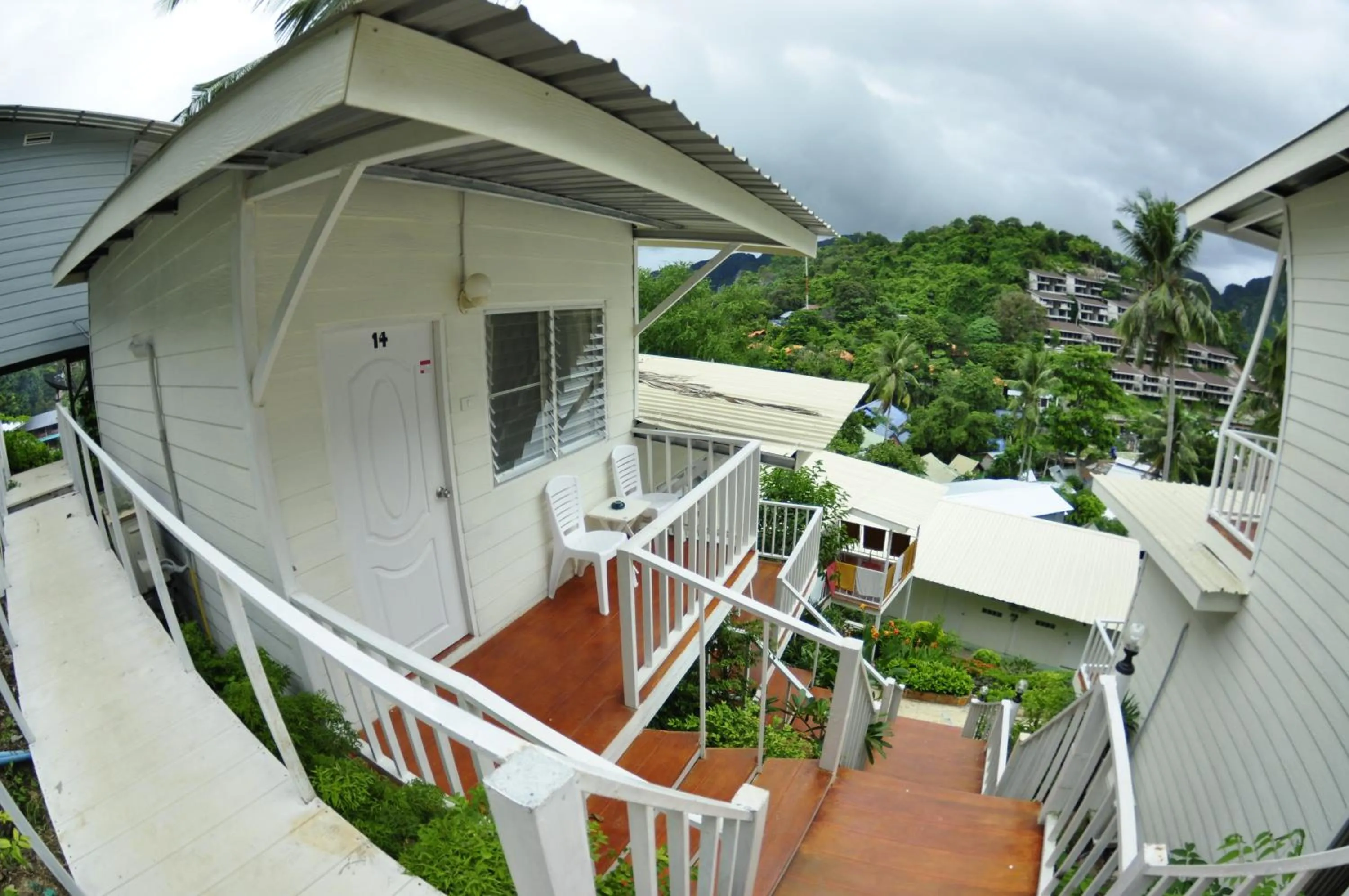 Bird's eye view in Uphill Cottage