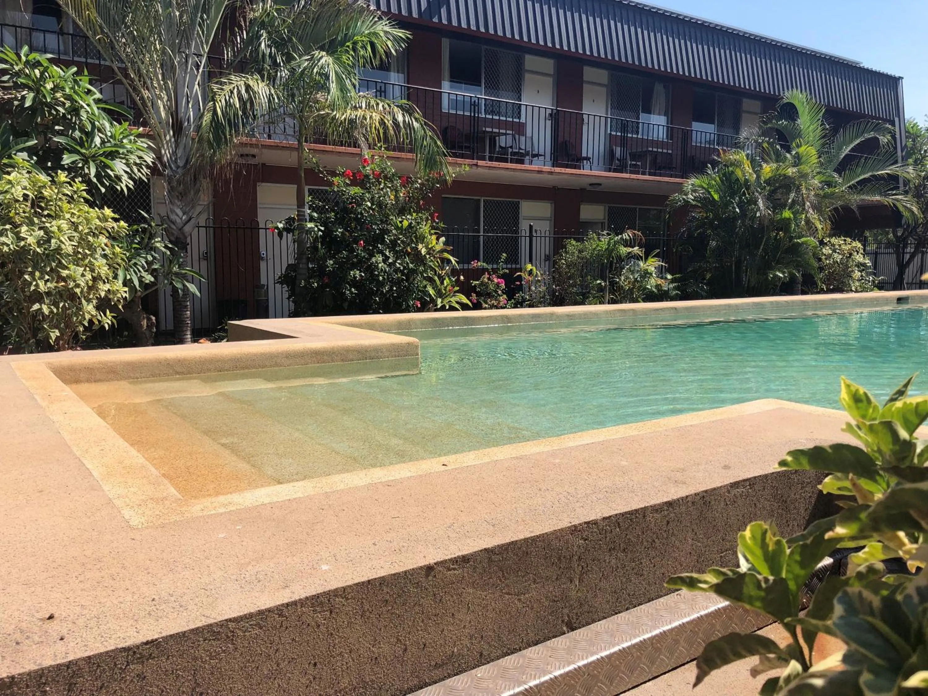 Pool view in The Stuart Hotel-Motel