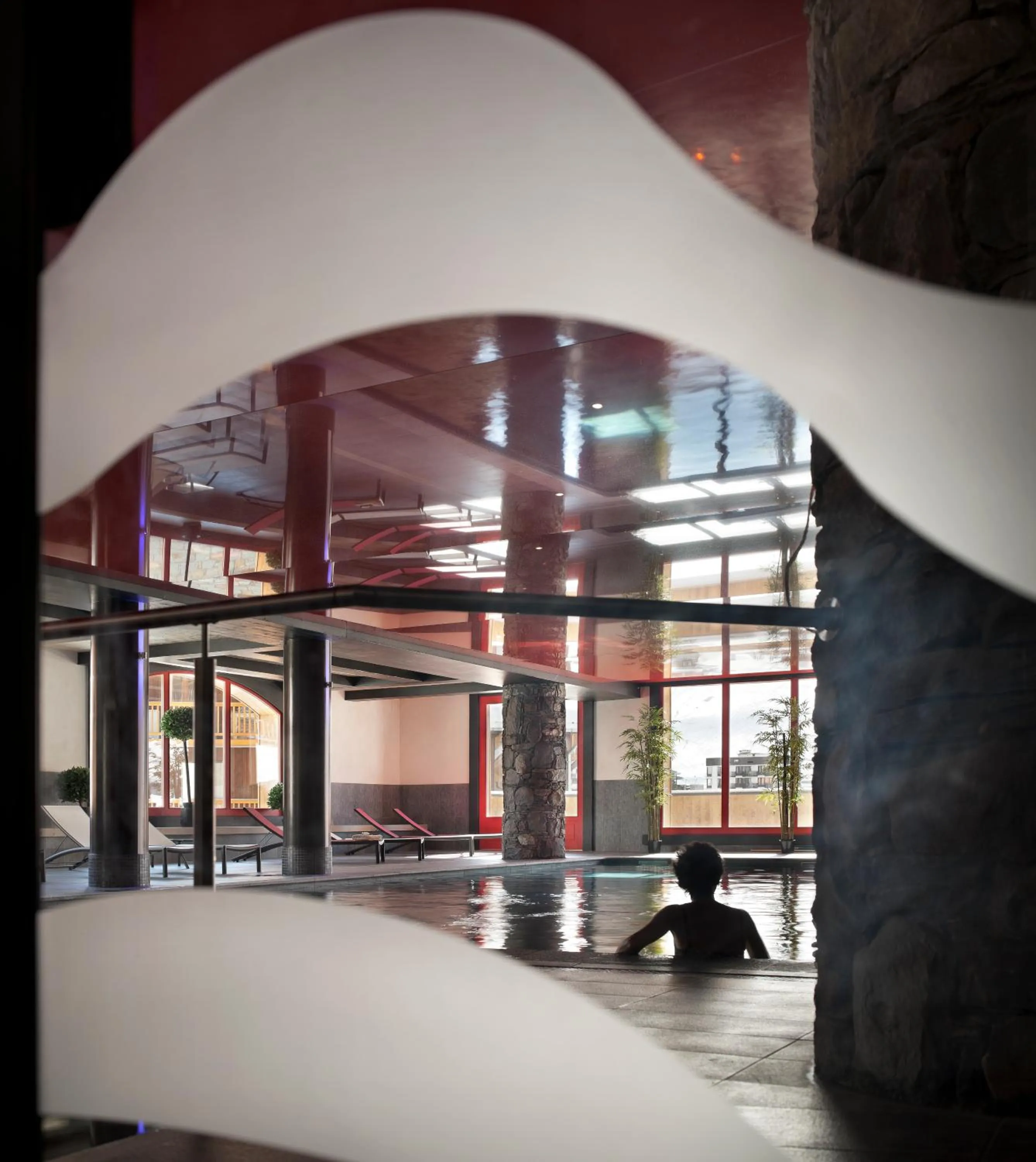 Swimming pool in CGH Résidences & Spas Le Télémark