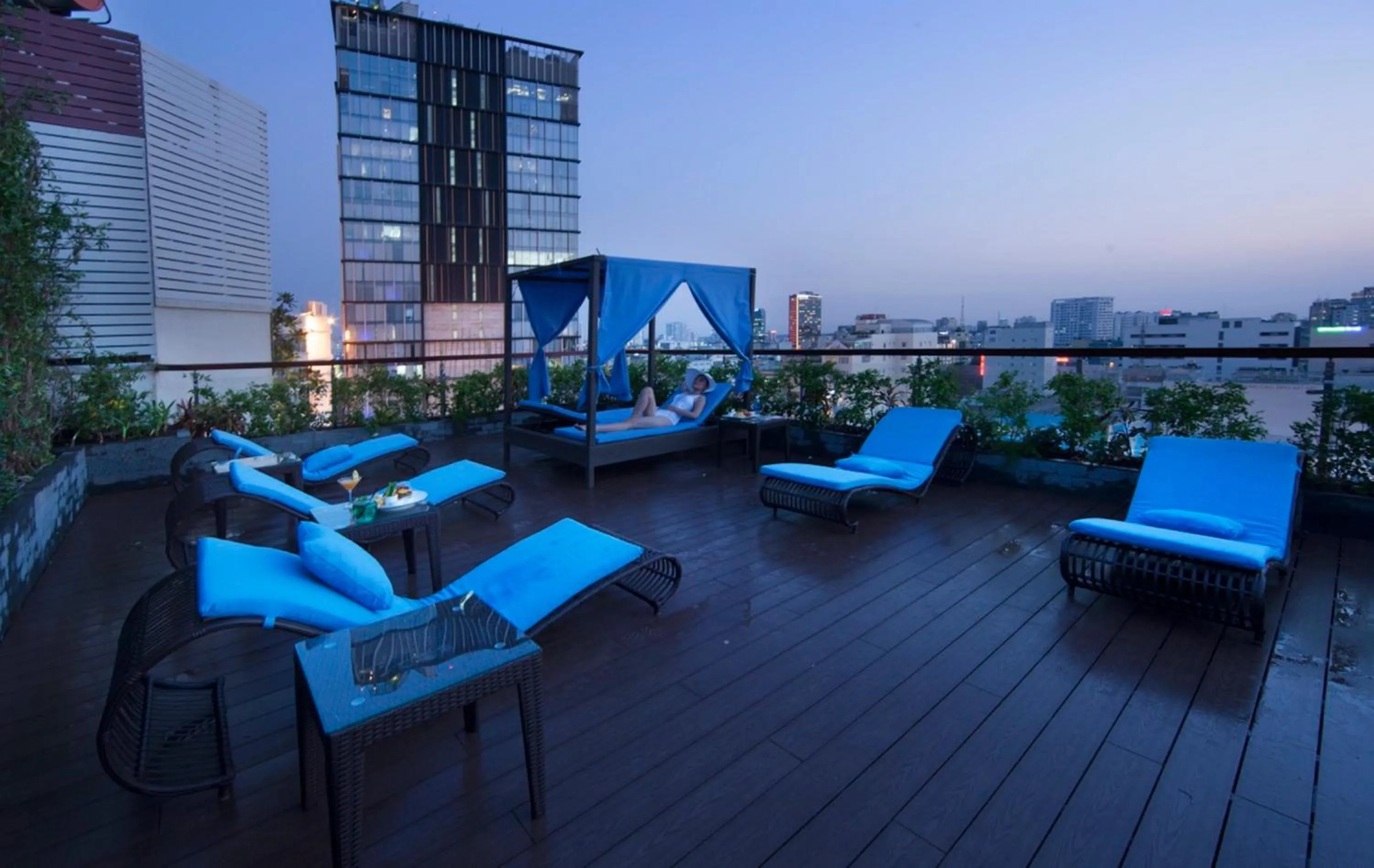 sunbed in Alagon City Hotel & Spa